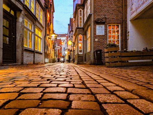 Free stock photo of back street, background, bremen Stock Photo