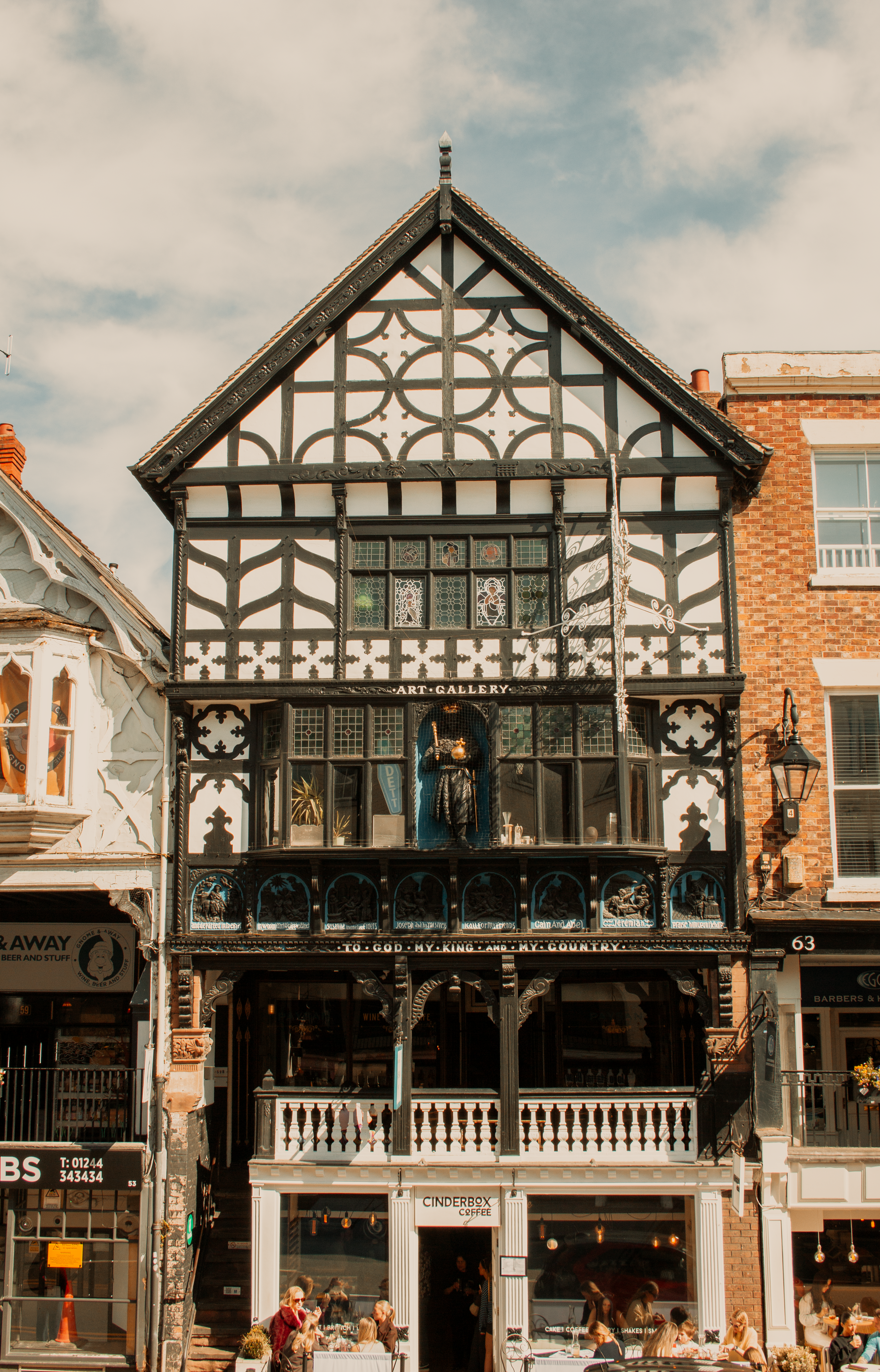 Tudor-Style Timber Frame Building in Chester · Free Stock Photo