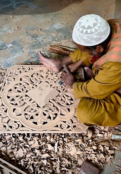 Wood carving