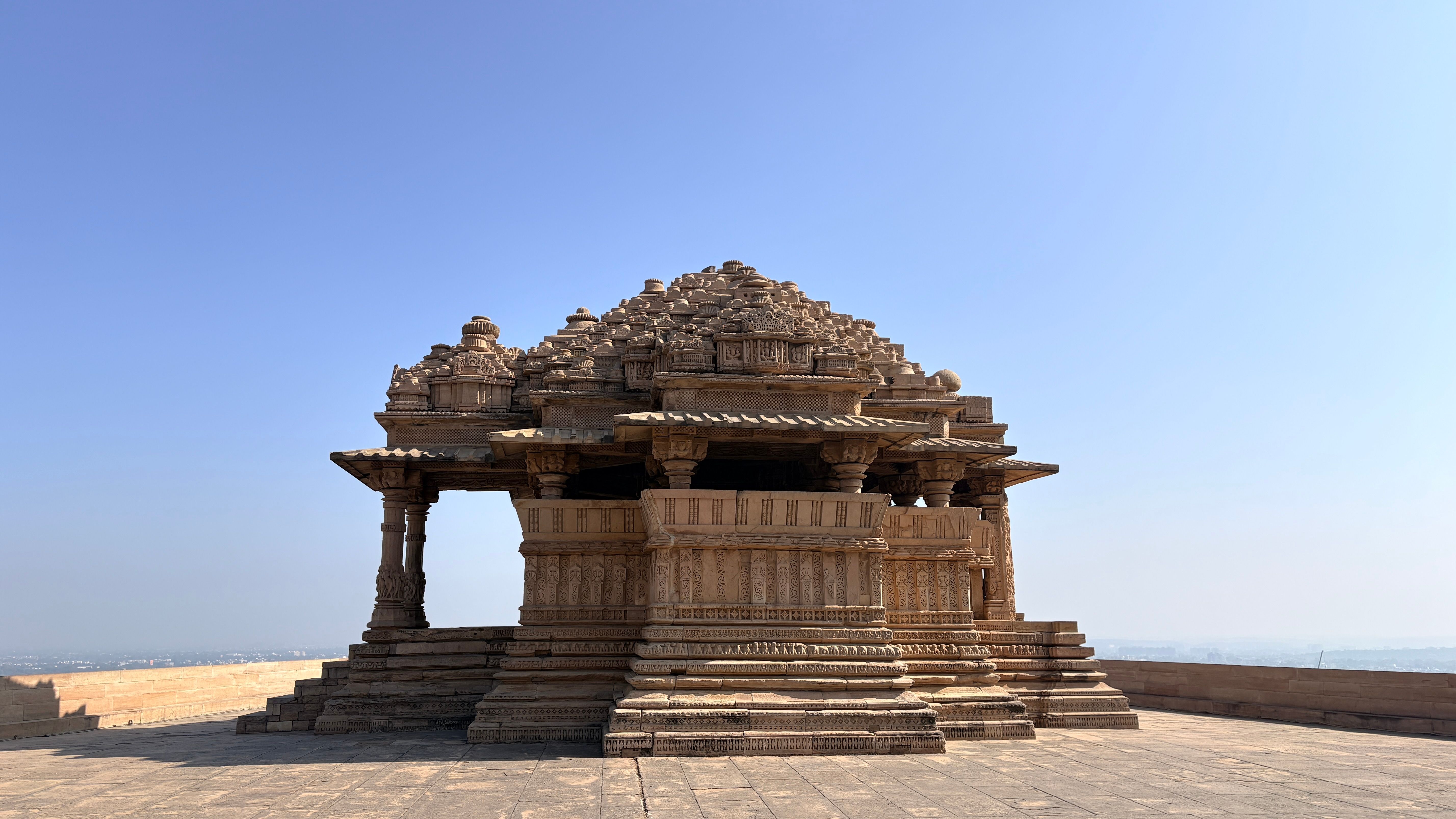 Ancient Stone Temple Under Clear Blue Sky · Free Stock Photo