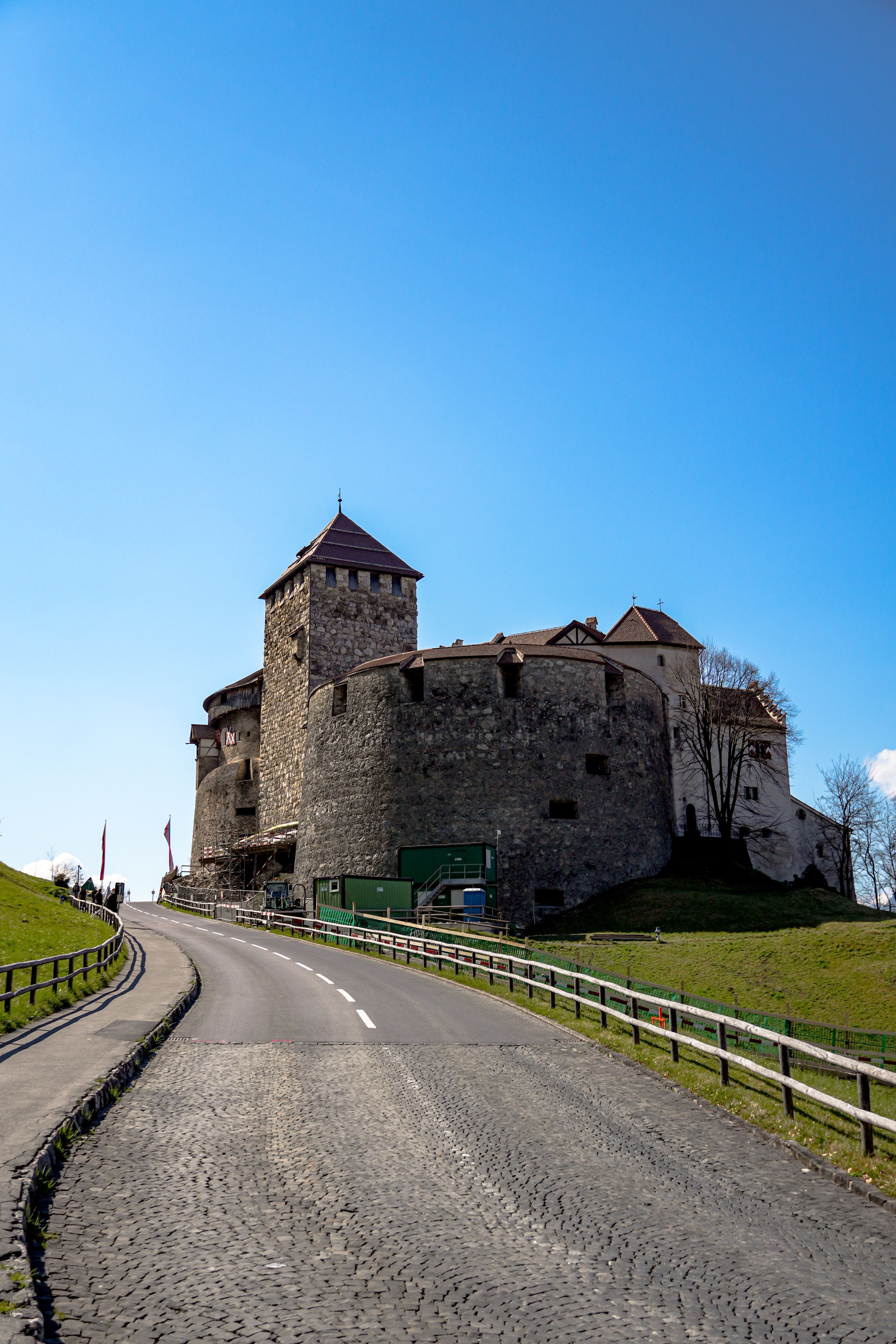 Medieval Vaduz Castle under Clear Blue Sky · Free Stock Photo