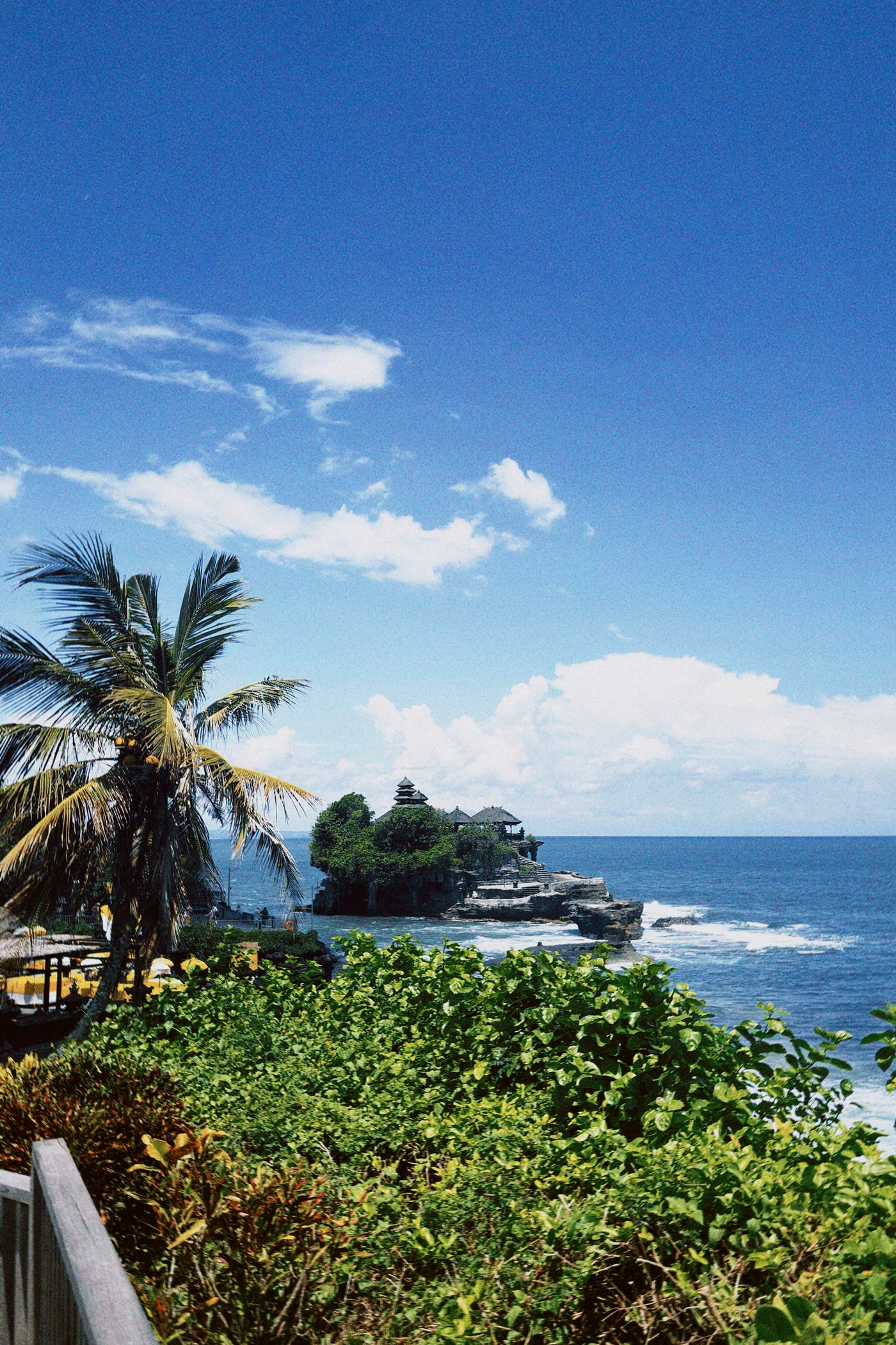 Tanah Lot Temple location in Beraban Tabanan Bali with ocean view