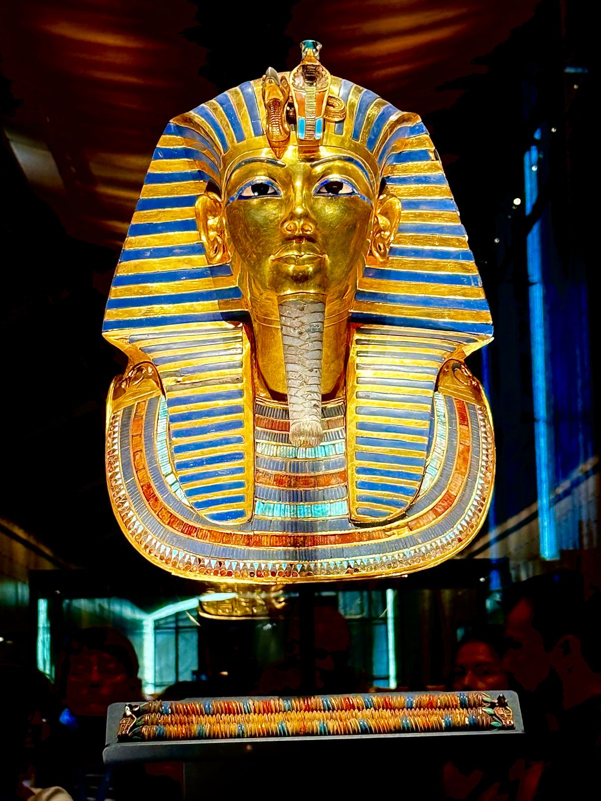 Golden mask of the boy king Tutankhamun