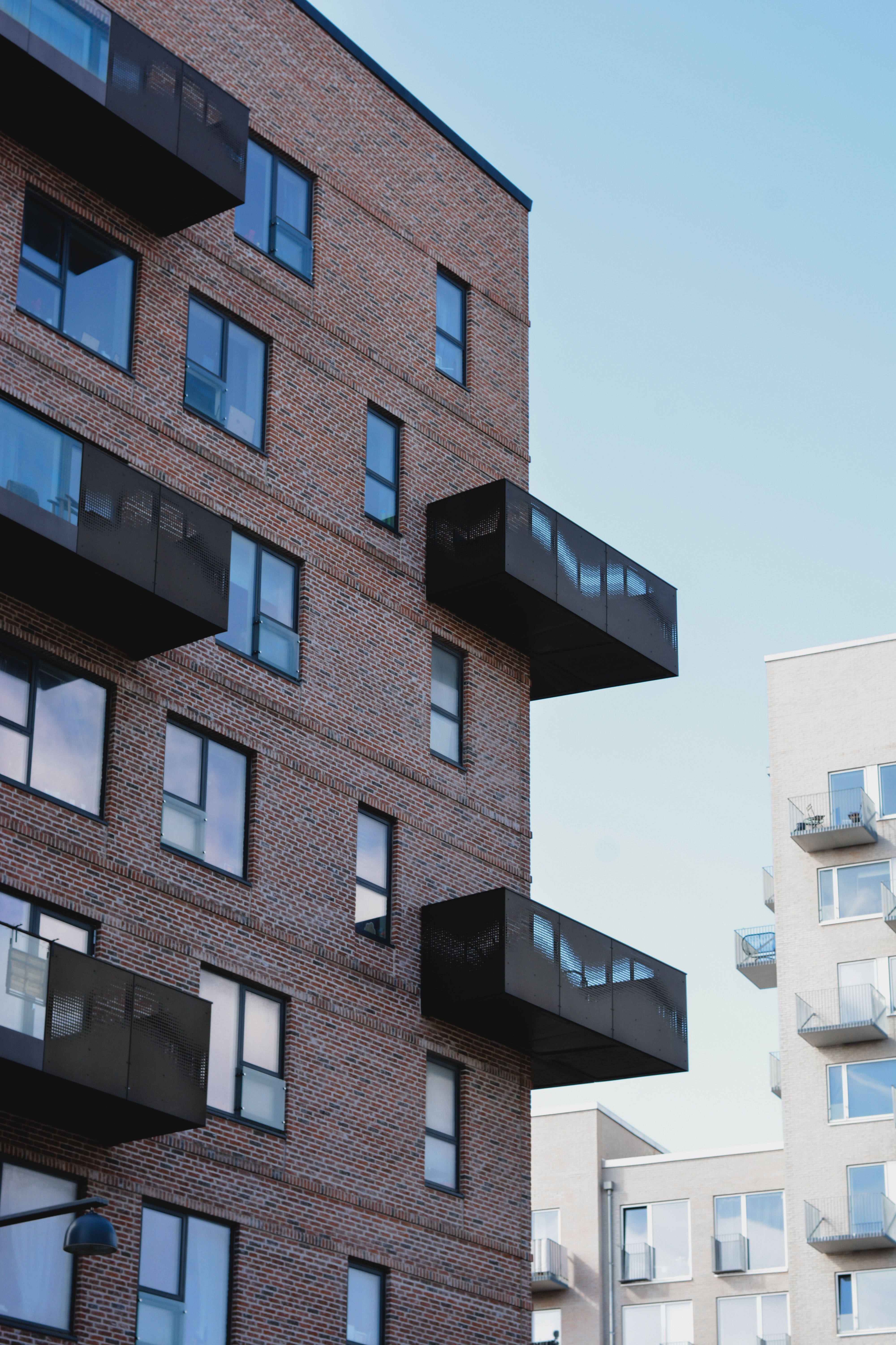 Modern Scandinavian Apartment Building Exterior · Free Stock Photo