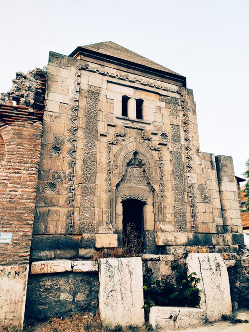 Free Explore the intricate stone architecture of this ancient ruin with ornate carvings. Stock Photo