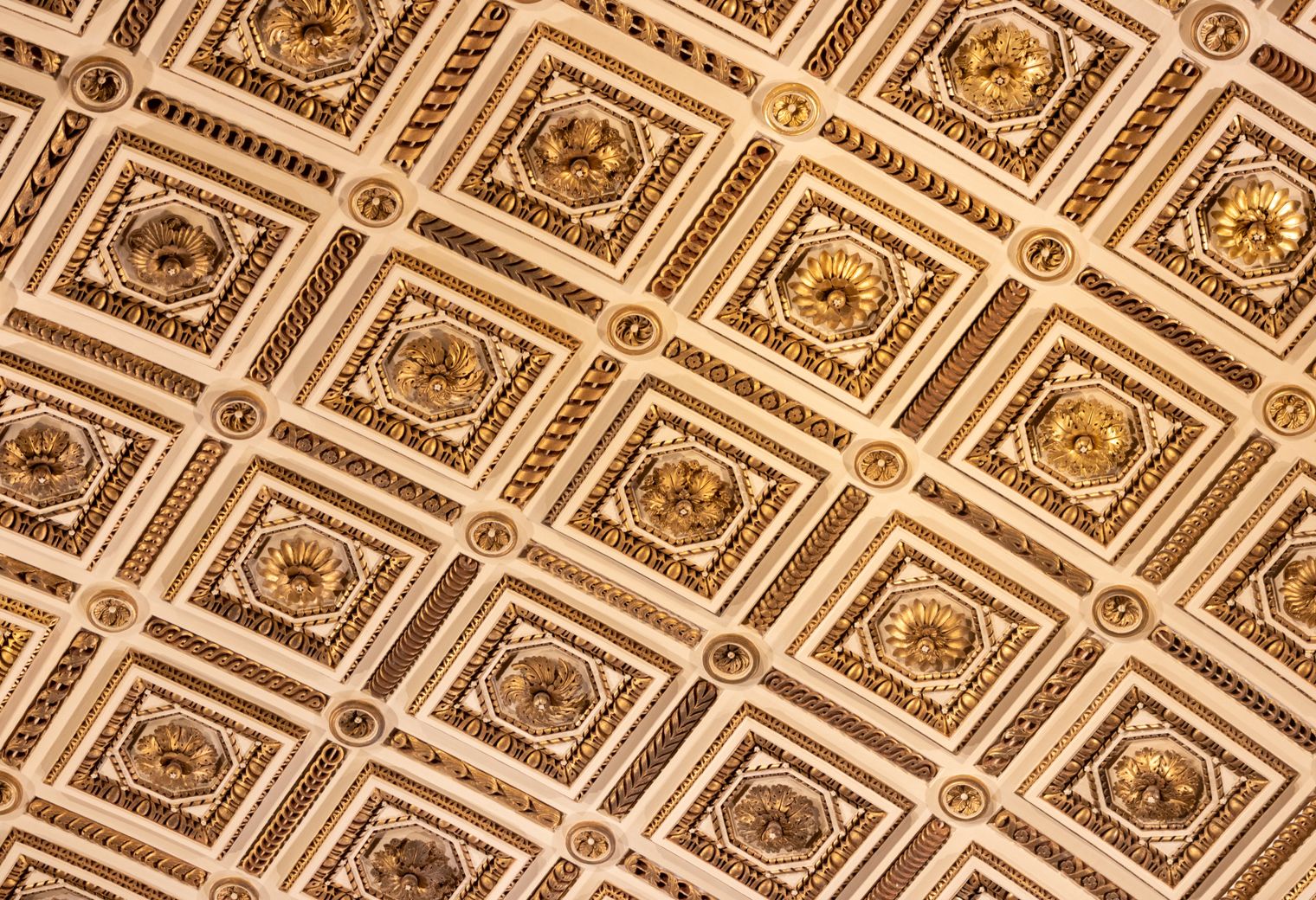 Wallpapering in Oval — a freshly painted, spotless finish