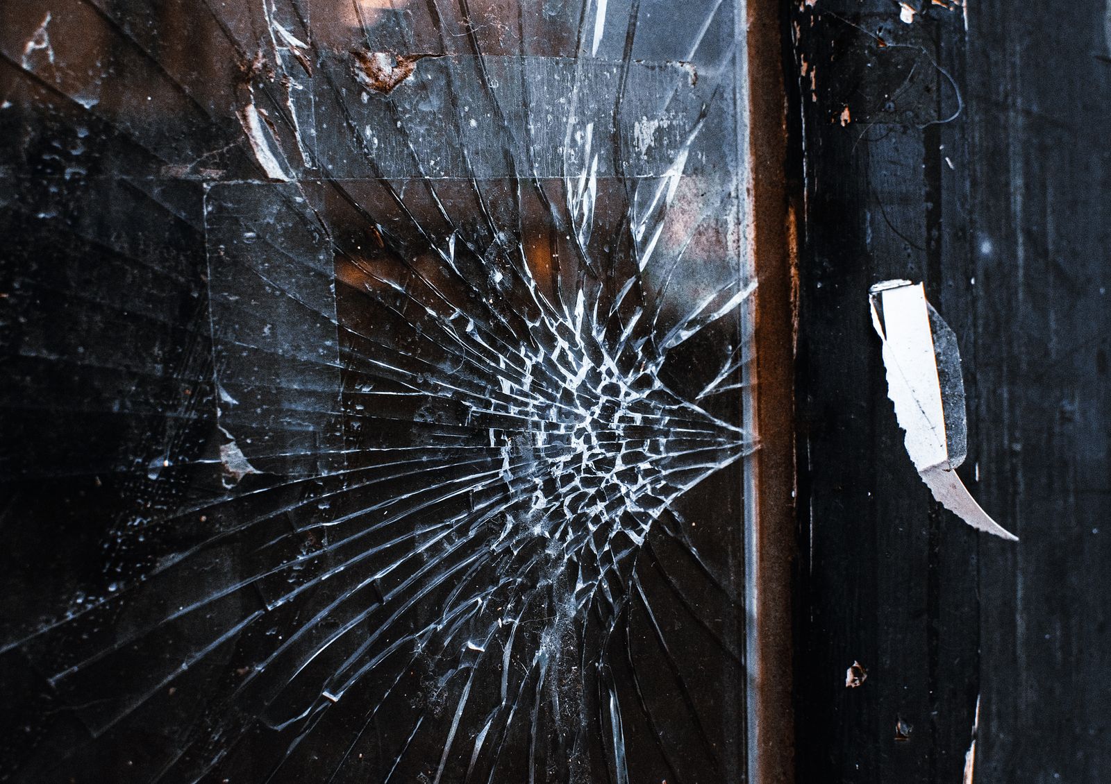 Before — broken glass