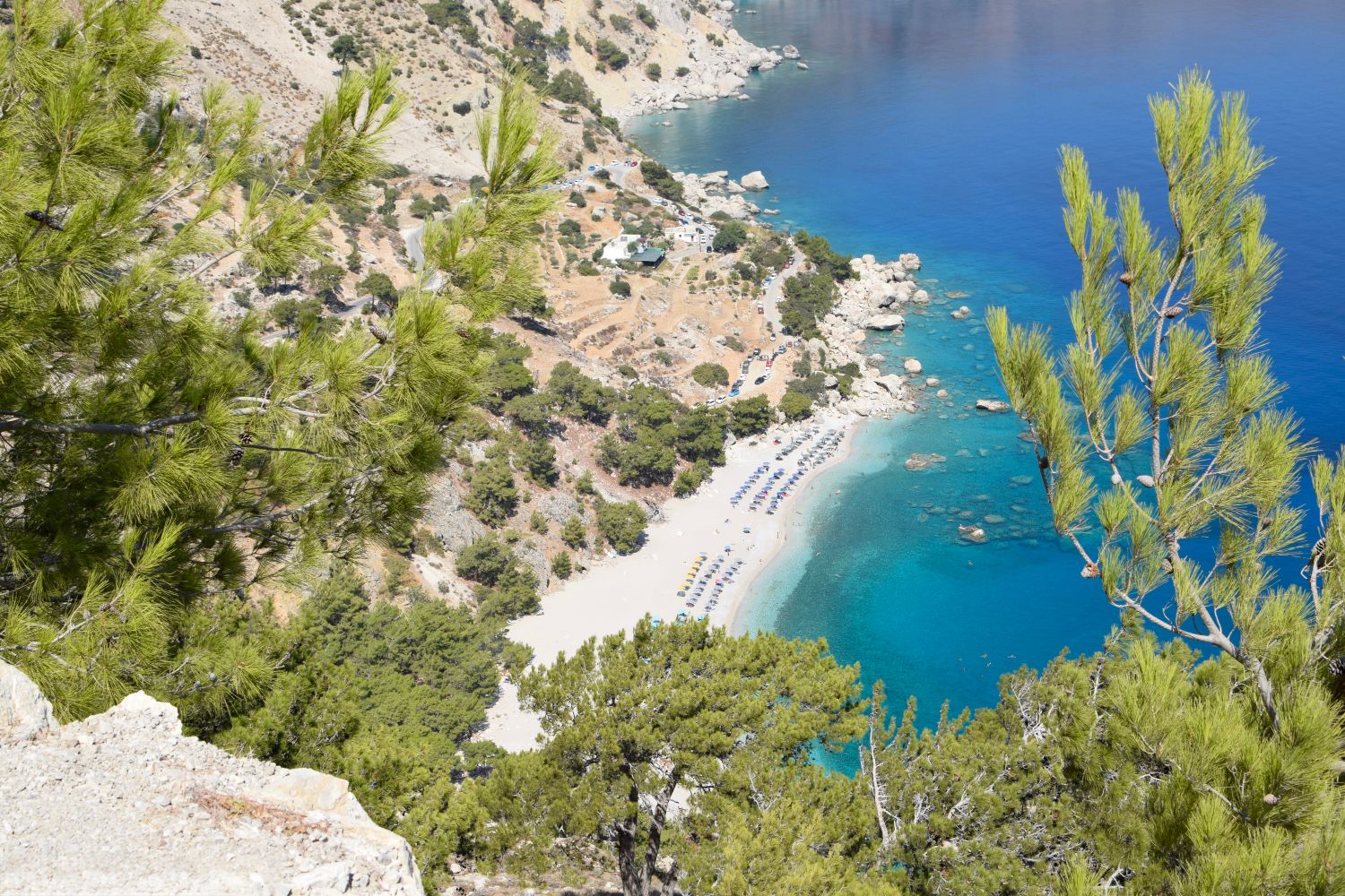 Karpathos – zatoka i plaża w Grecji