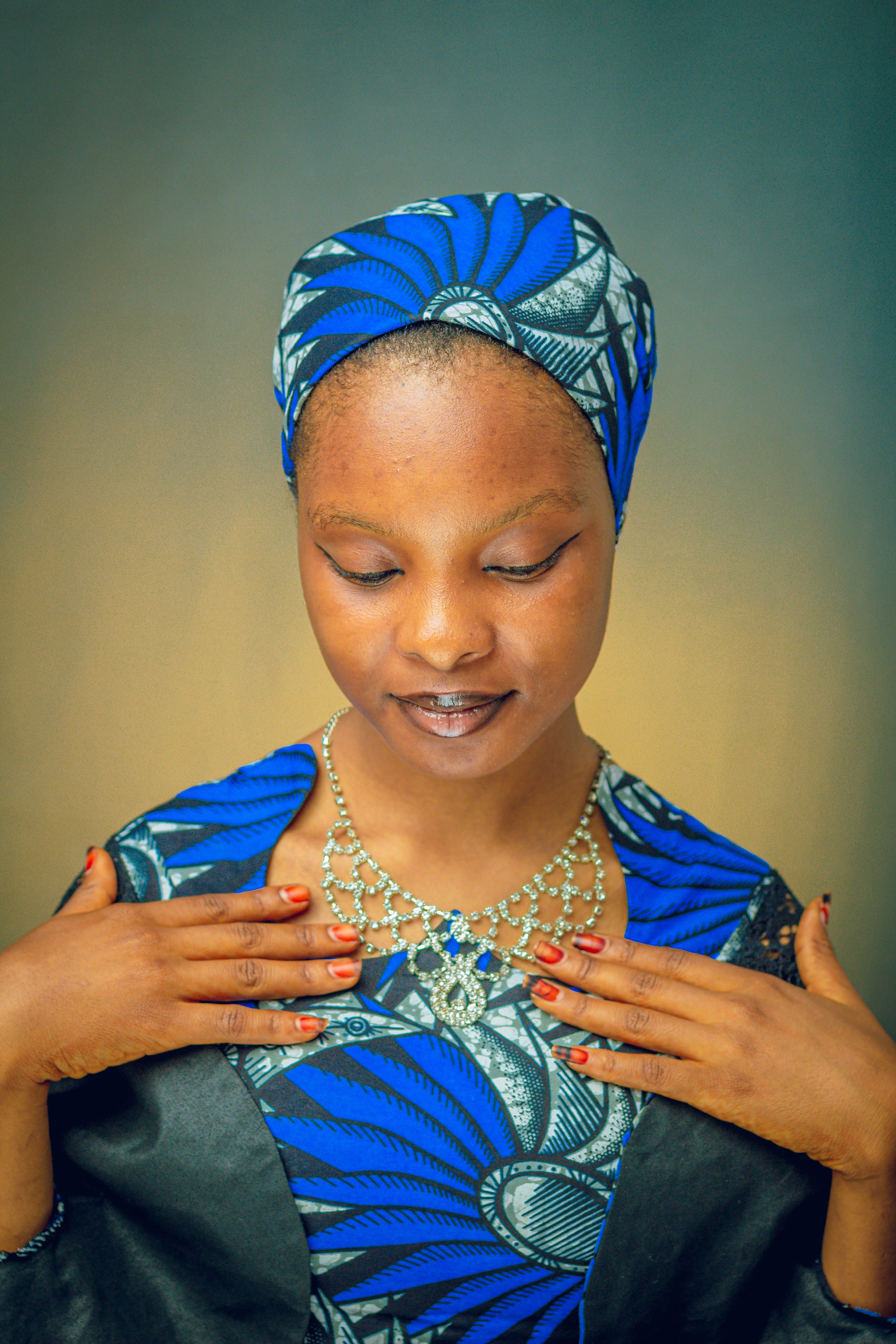 Portrait of Woman in Headscarf · Free Stock Photo