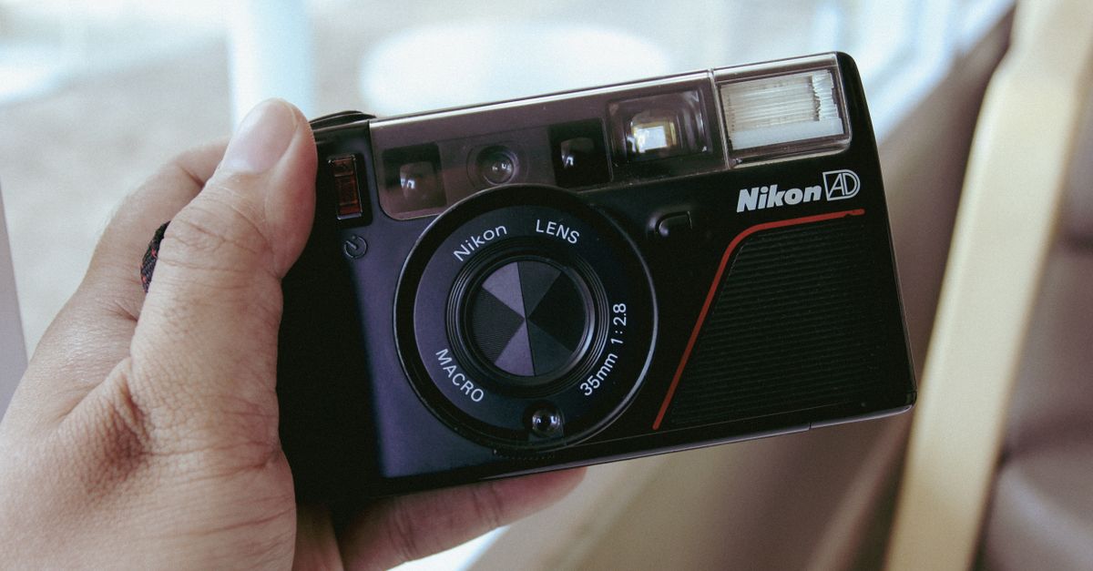 old digital camera retro compact dslr