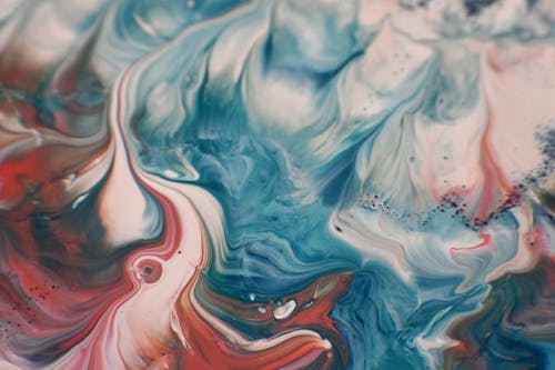 Close Up Photo of Water Marbling Paint