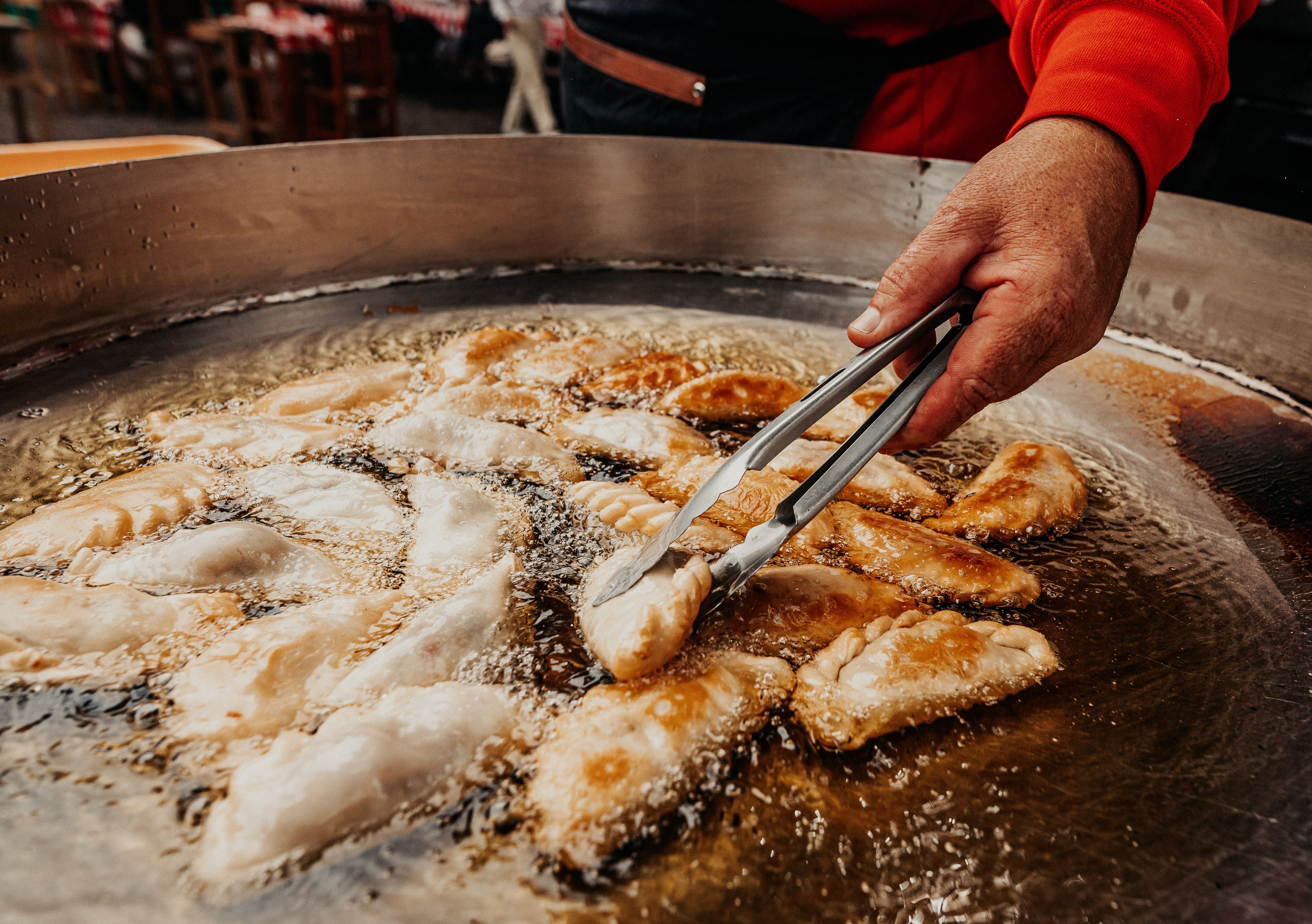 Traditional food scene in Bogotá