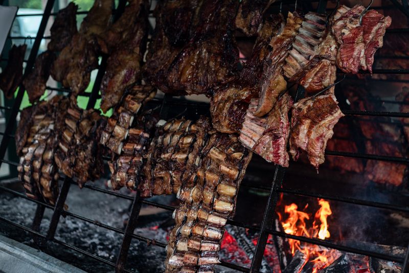 BBQ fire management two-zone cooking technique
