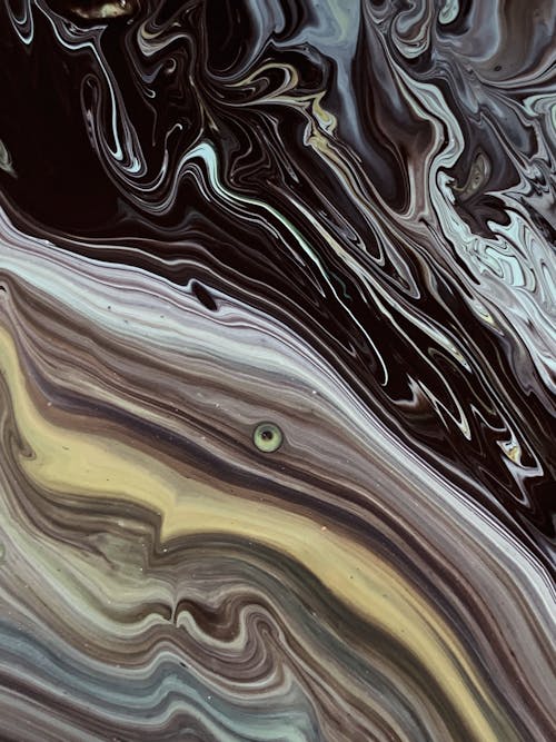 Free Black Abstract Painting Stock Photo