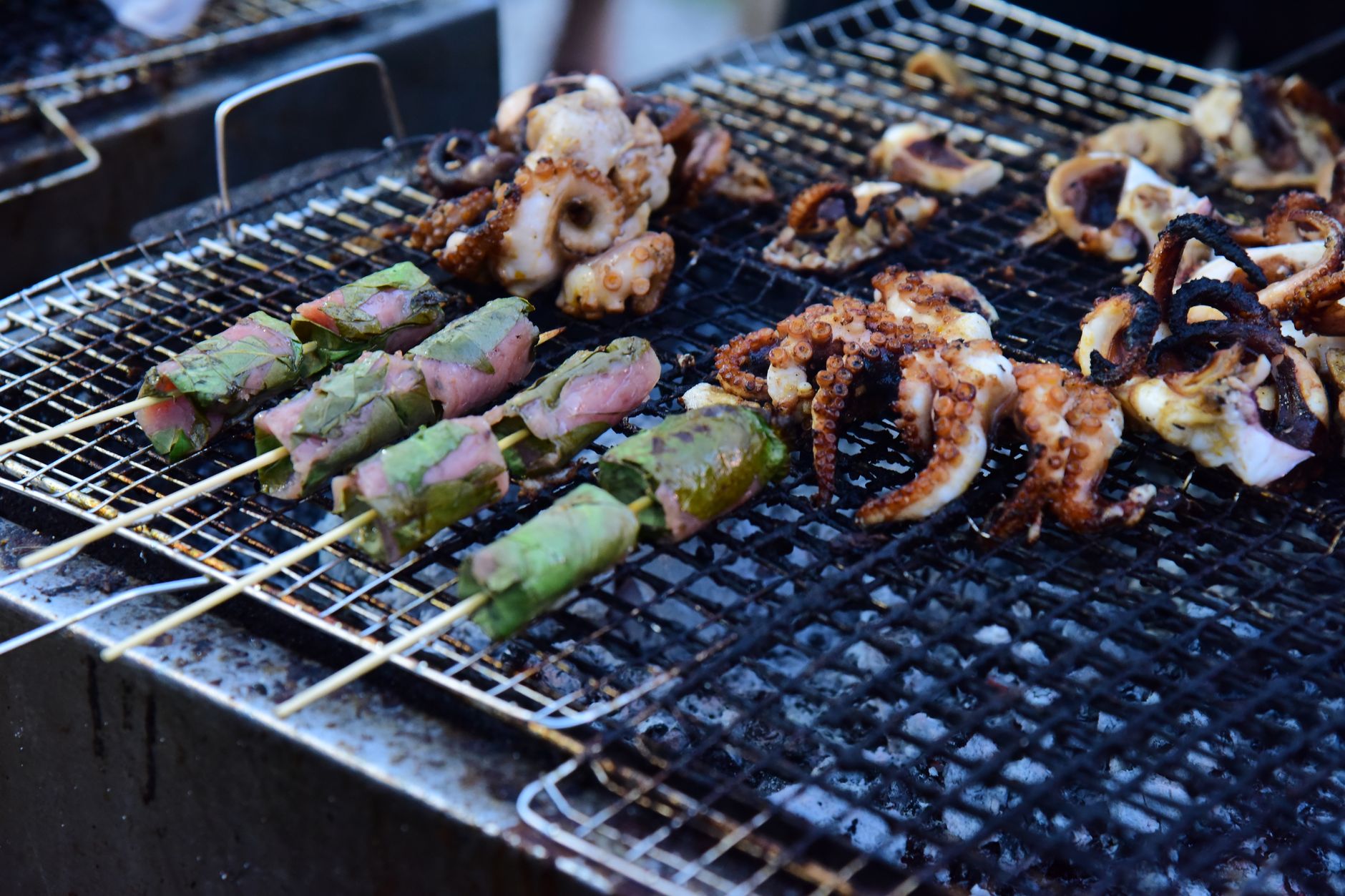 Illustration — cuisson sardines au barbecue