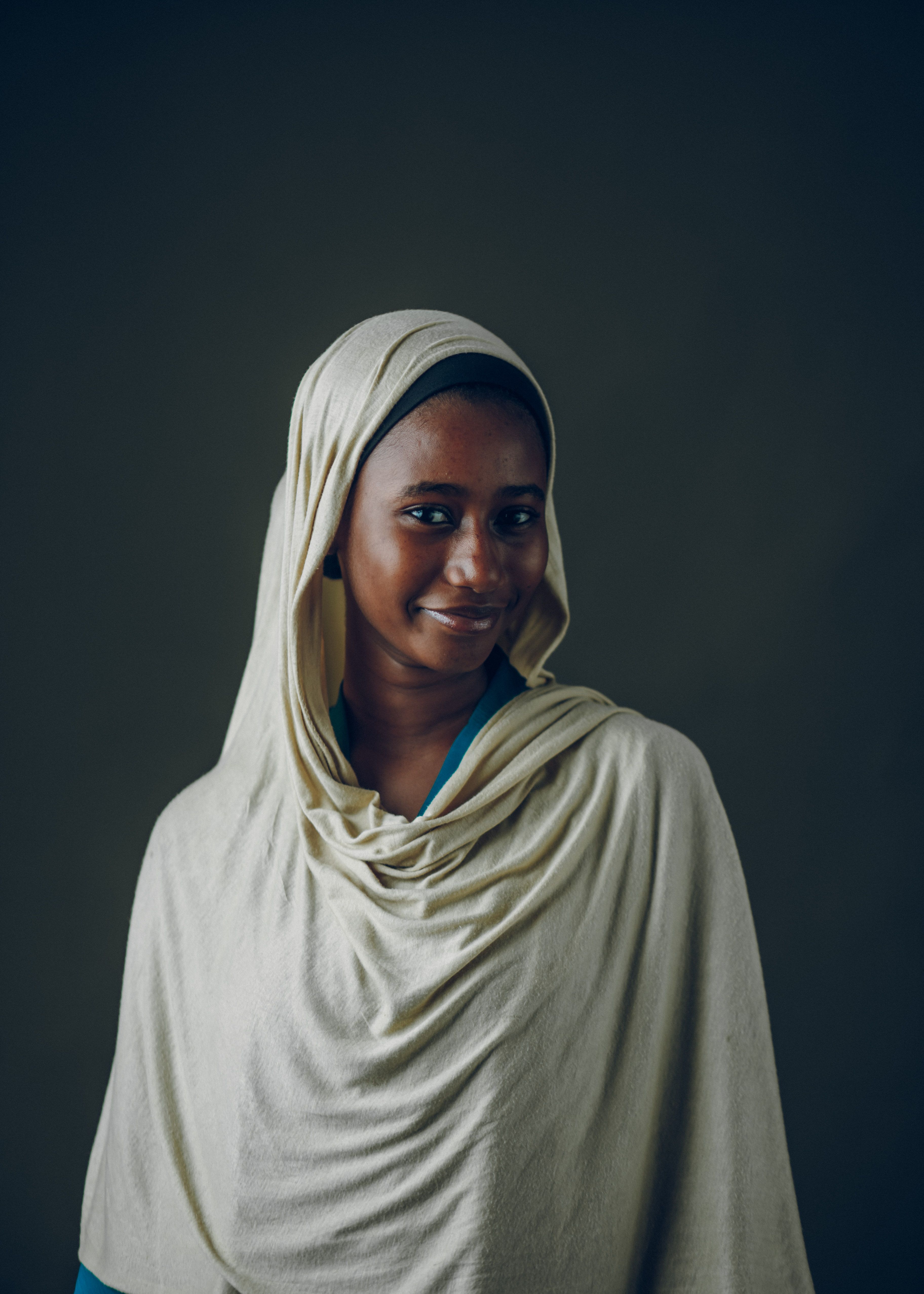 Elegant Portrait of Woman in Traditional Hausa Attire · Free Stock Photo
