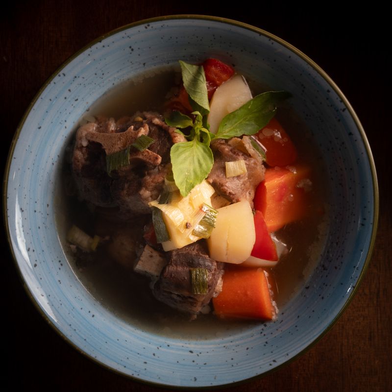 Slow Cooker Sourdough Beef and Stout Soup