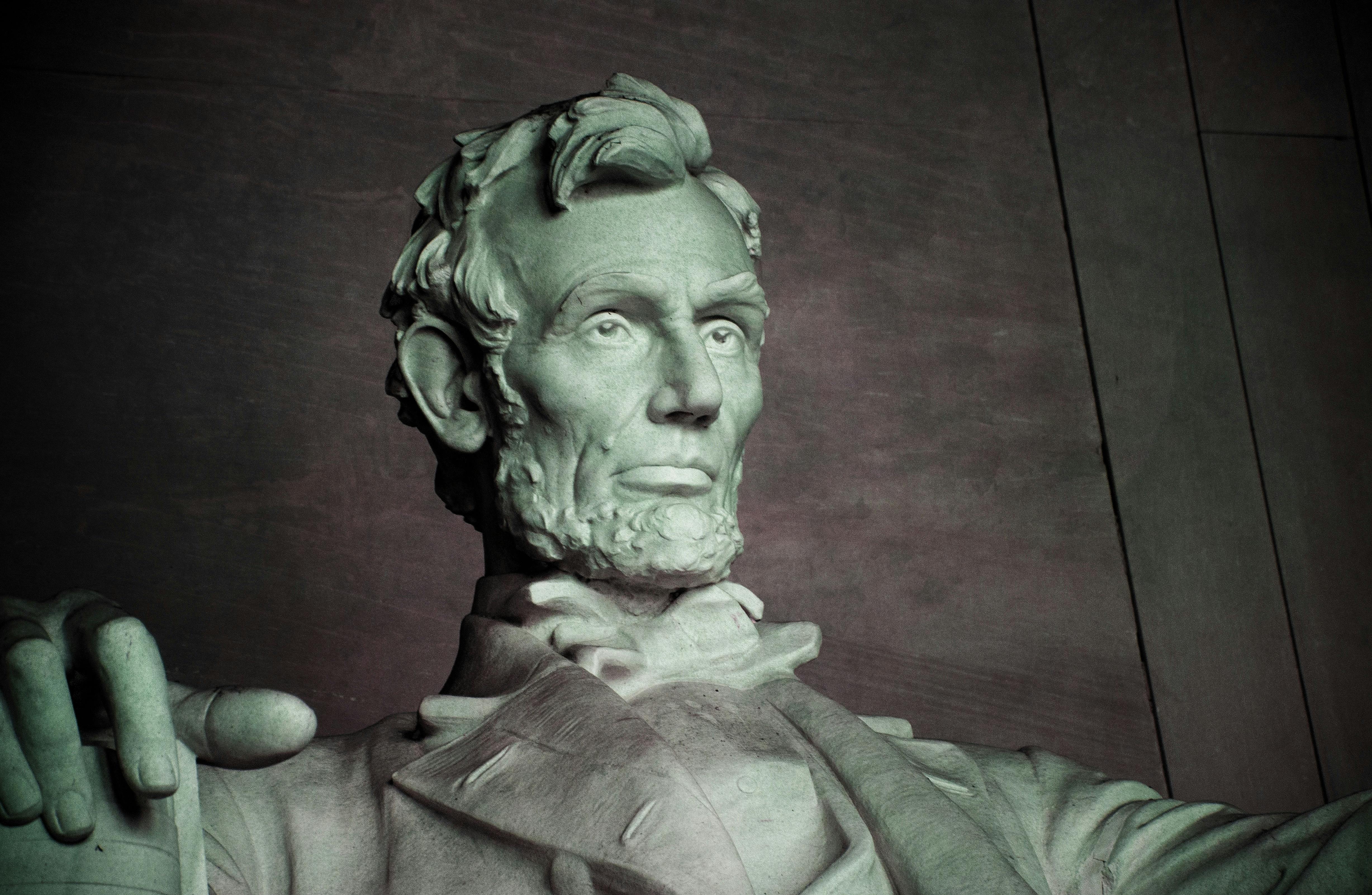 HD wallpaper Abraham Lincoln statue human representation art and craft  sculpture  Wallpaper Flare