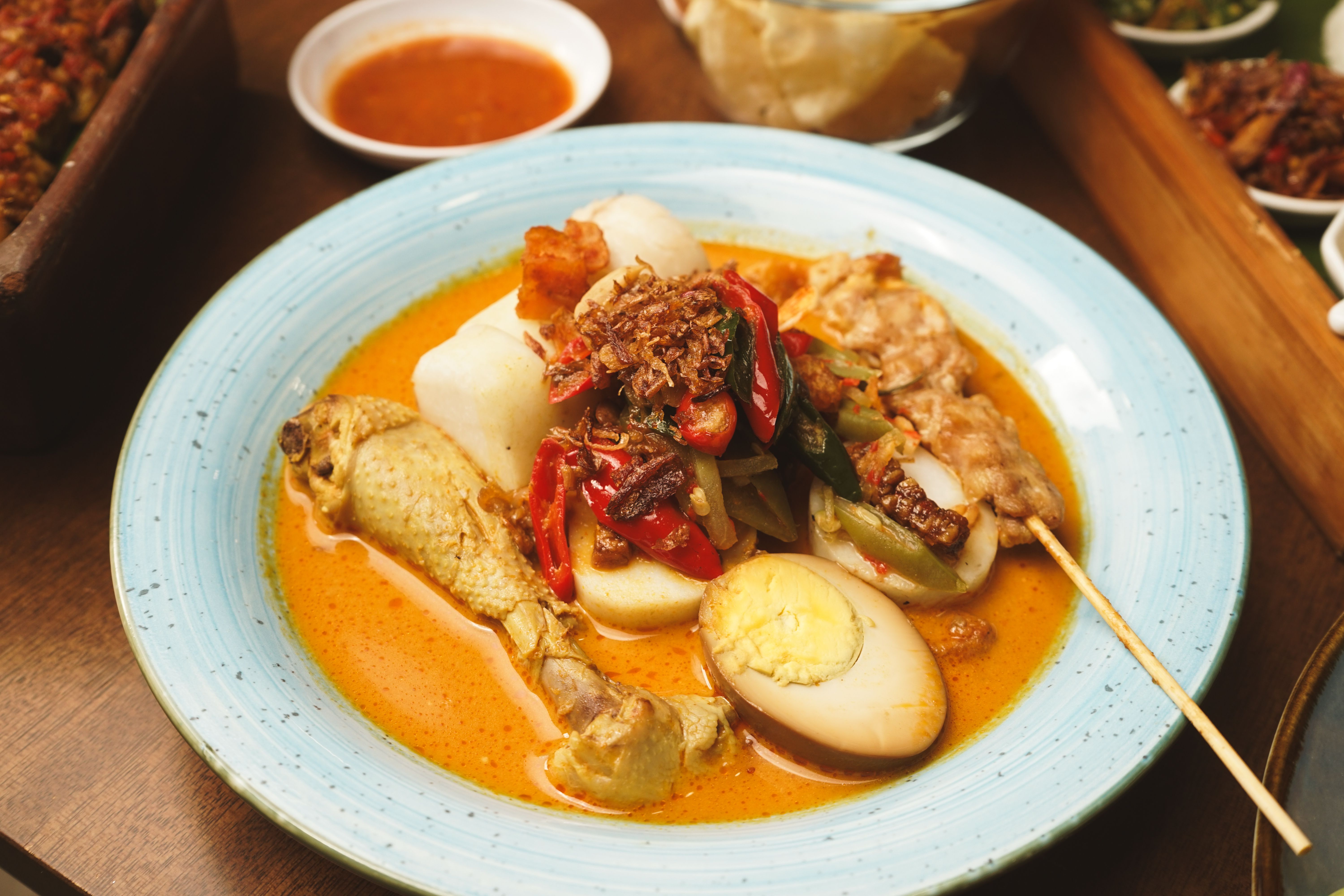 Maple-Mustard Satay with Roasted Vegetables