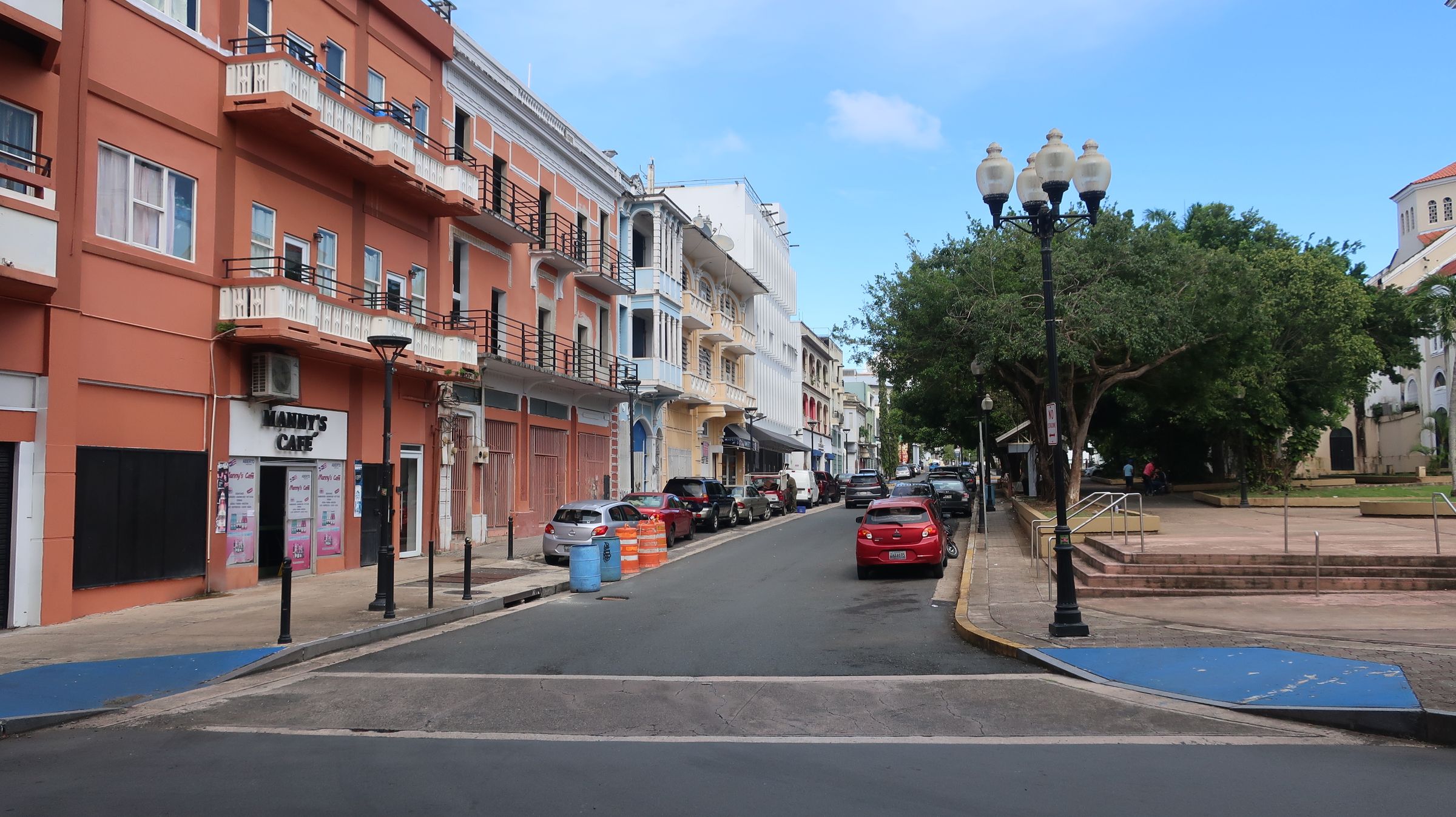 A quiet colonial street in Old San Juan, Puerto Rico