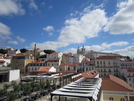 Largo das Portas do Sol, Alfama, Lisbon, Portugal