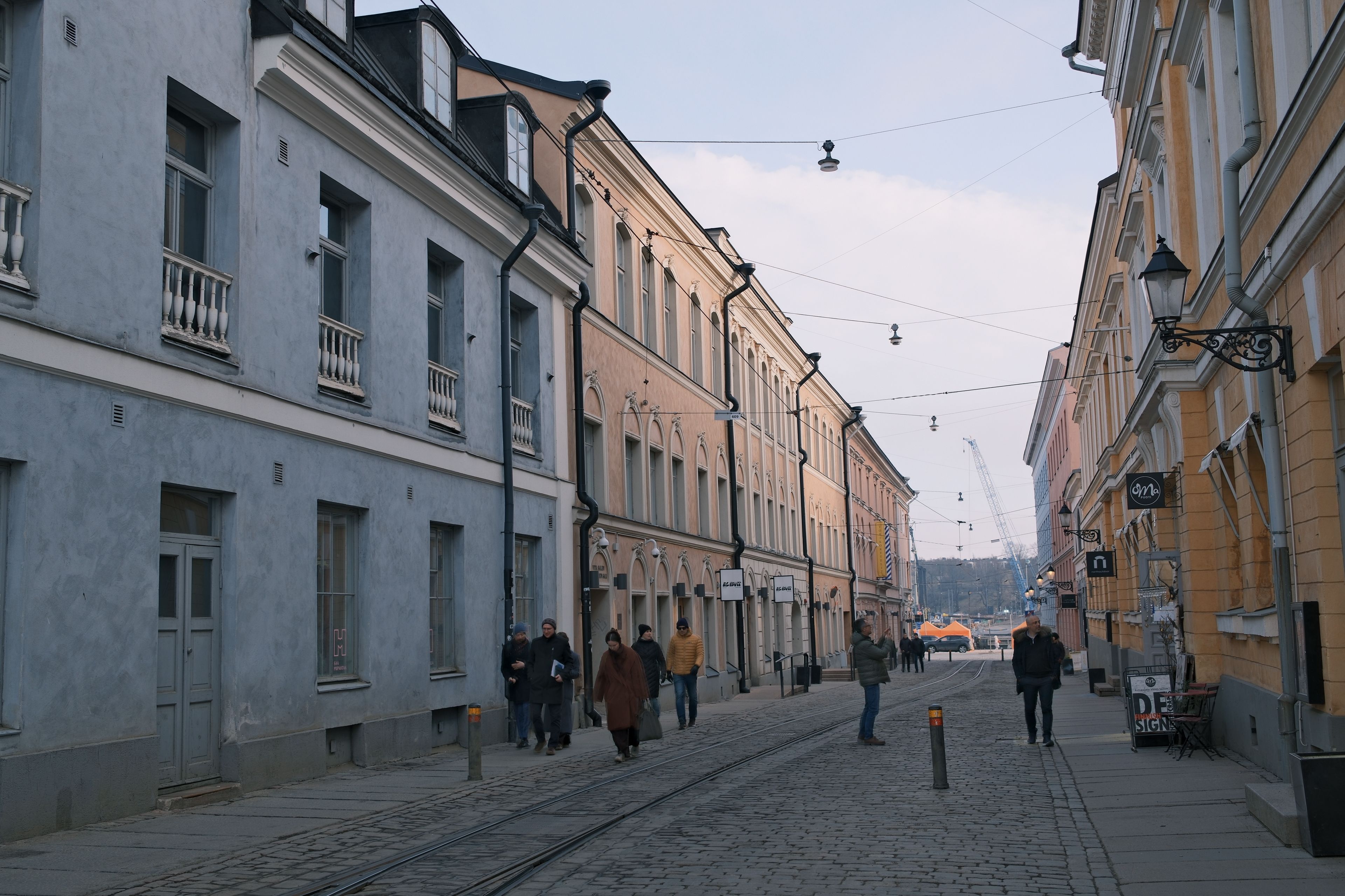 Charming Street View in Helsinki, Finland