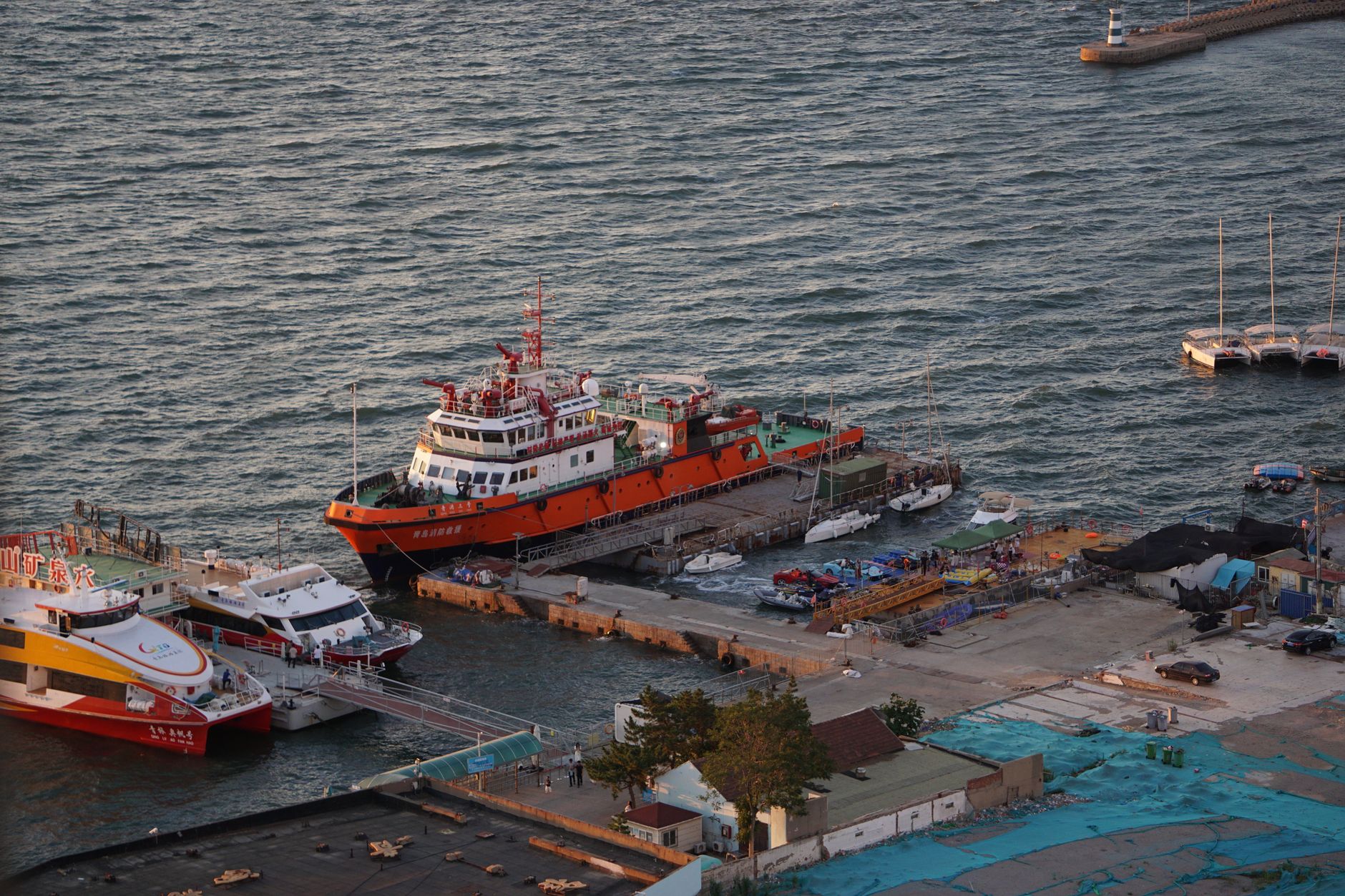 hwaseong jeongokhang port festival family boat