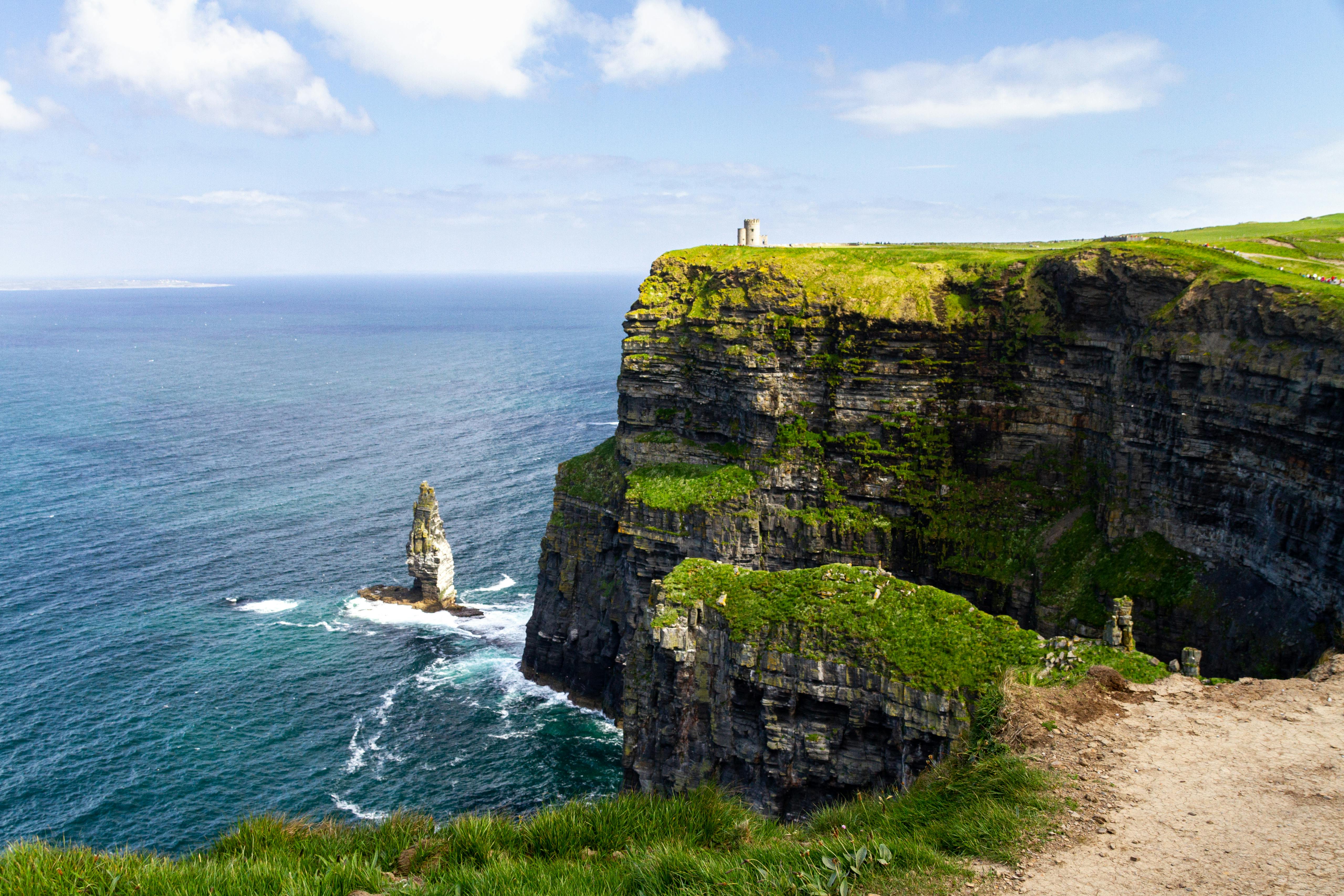 Cliffs of Moher, Ireland, Irish landscape, travel, visiting, erasmus, cliffs, beautiful landscape, ocean, nature