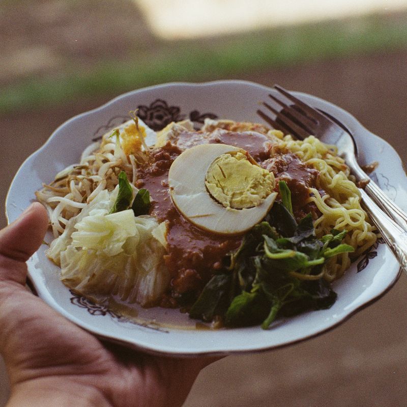 Guatemala Sopa de Chiles Rojos with Egg Noodles
