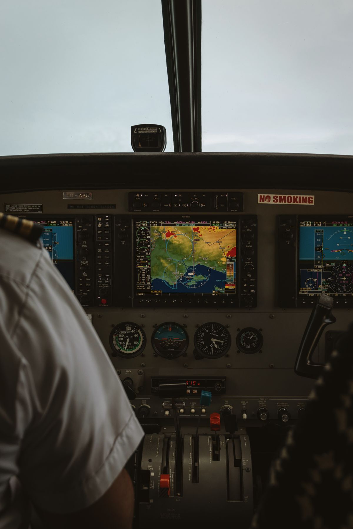 Cockpit navigation instruments — holding patterns in aviation require precise instrument flying
