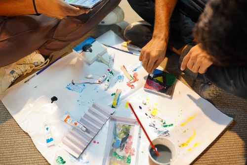 Mixed media installation