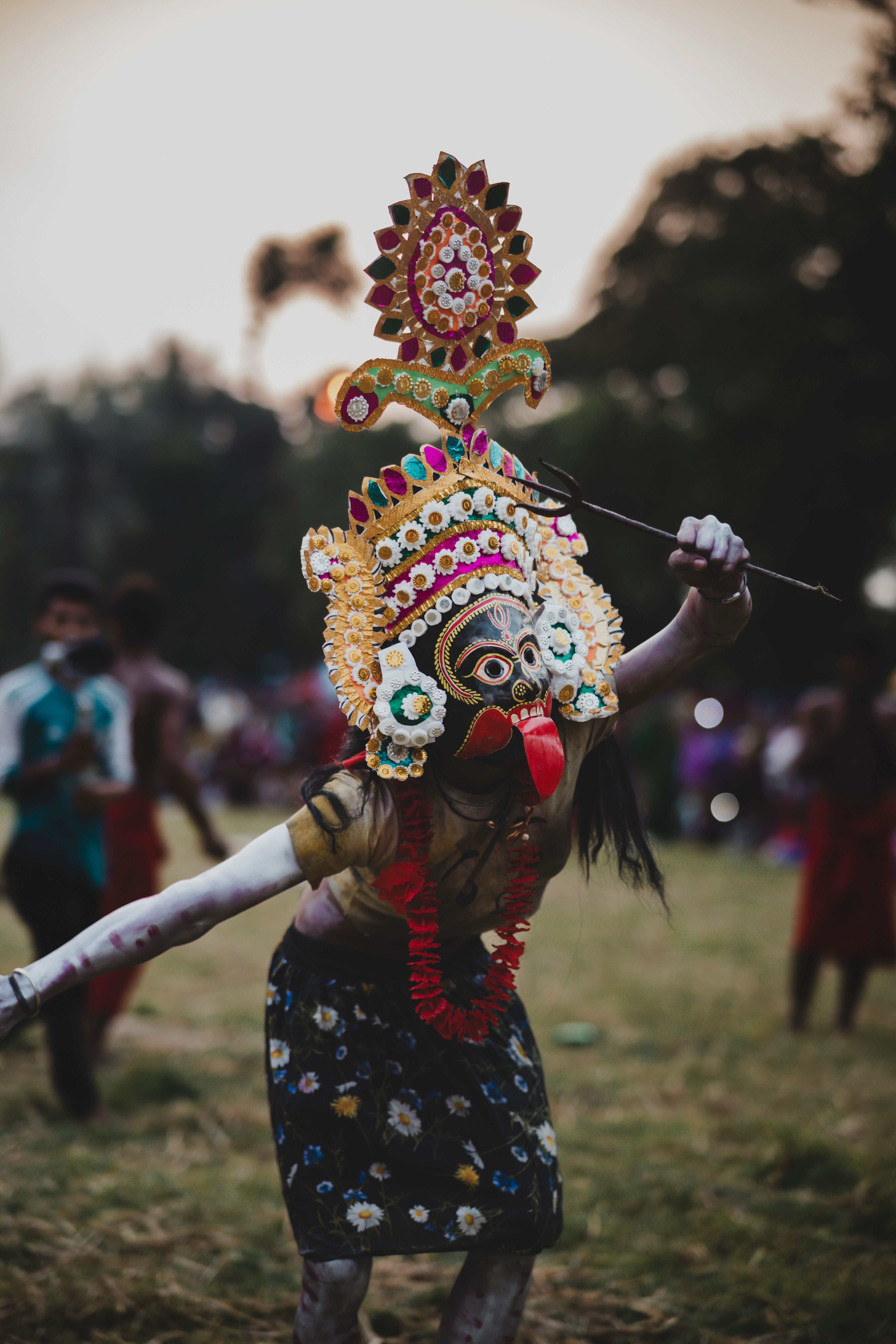 Traditional Dance Performance in Colorful Costume · Free Stock Photo