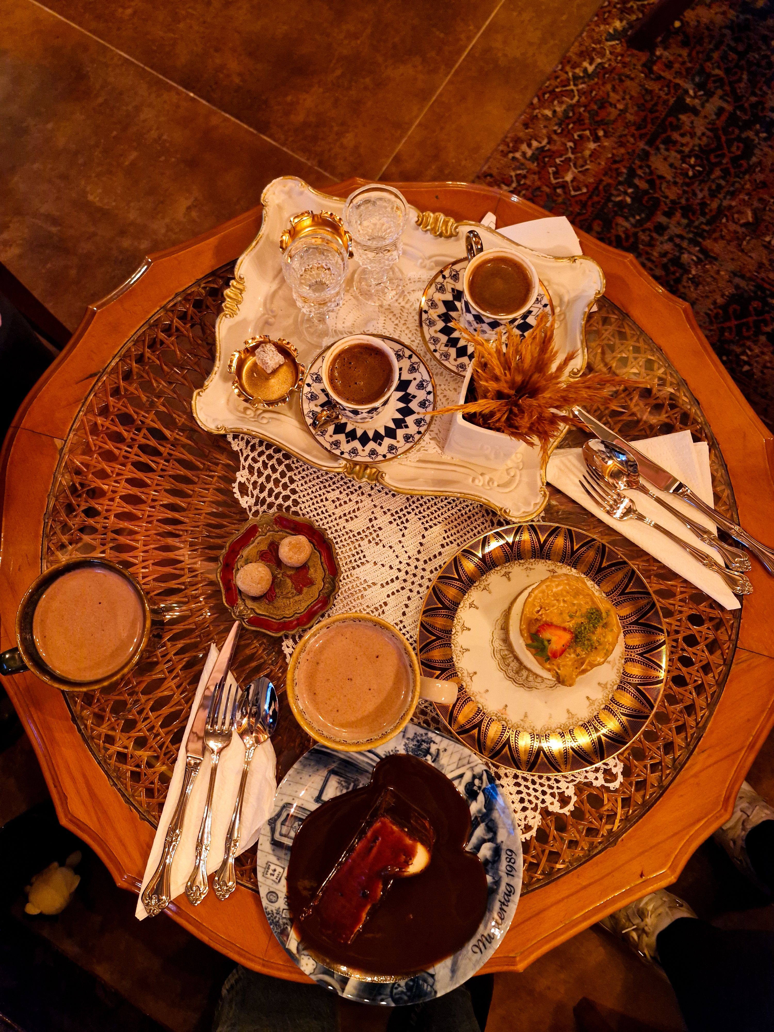 Elegant Turkish Coffee Table with Desserts · Free Stock Photo
