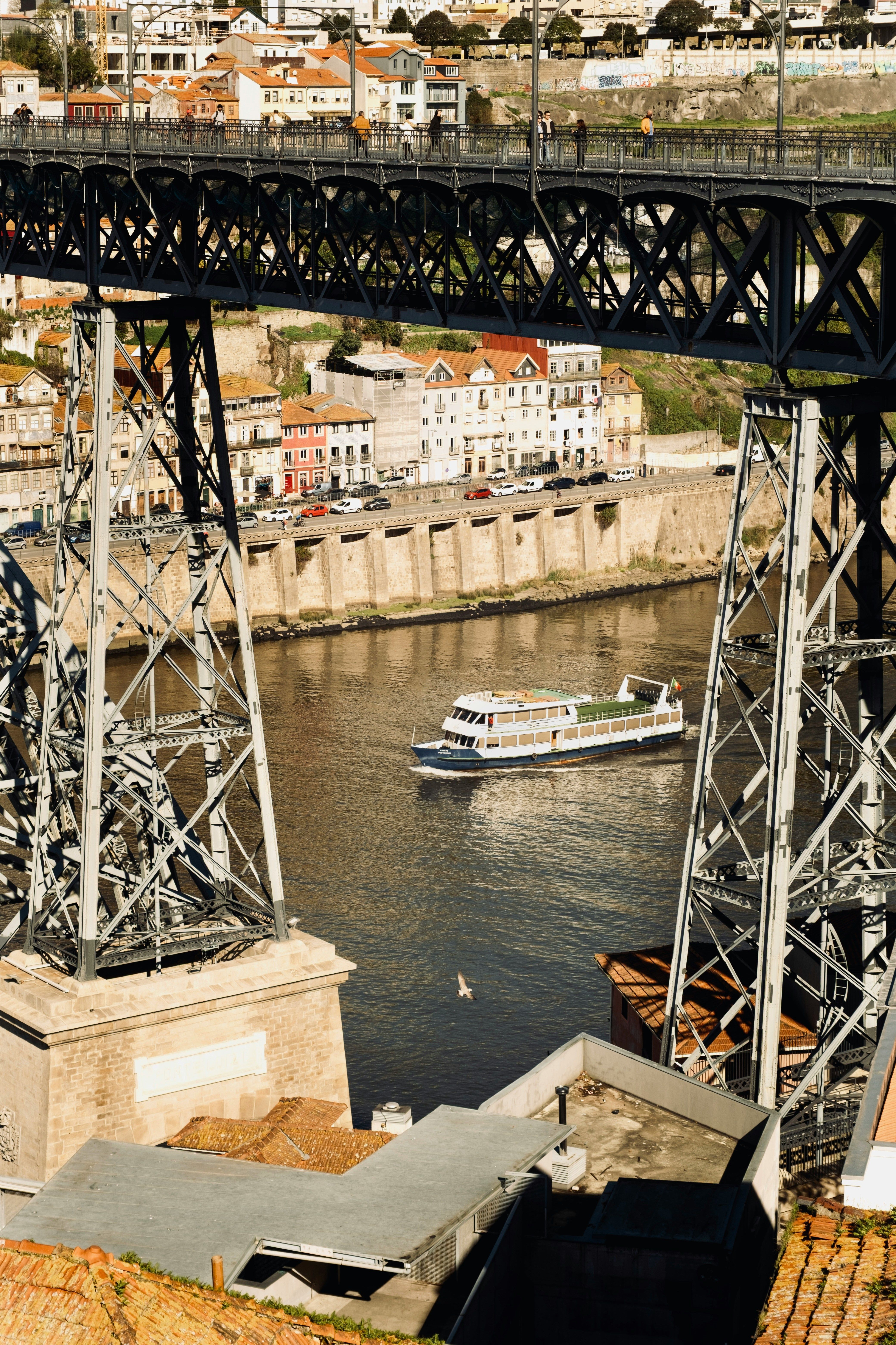 Scenic View of Porto's Iconic Bridge and River · Free Stock Photo