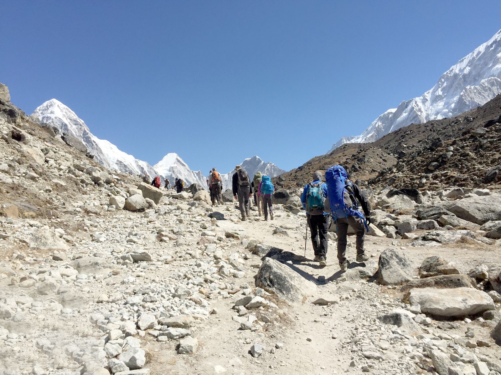 Young group travelling together in Nepal