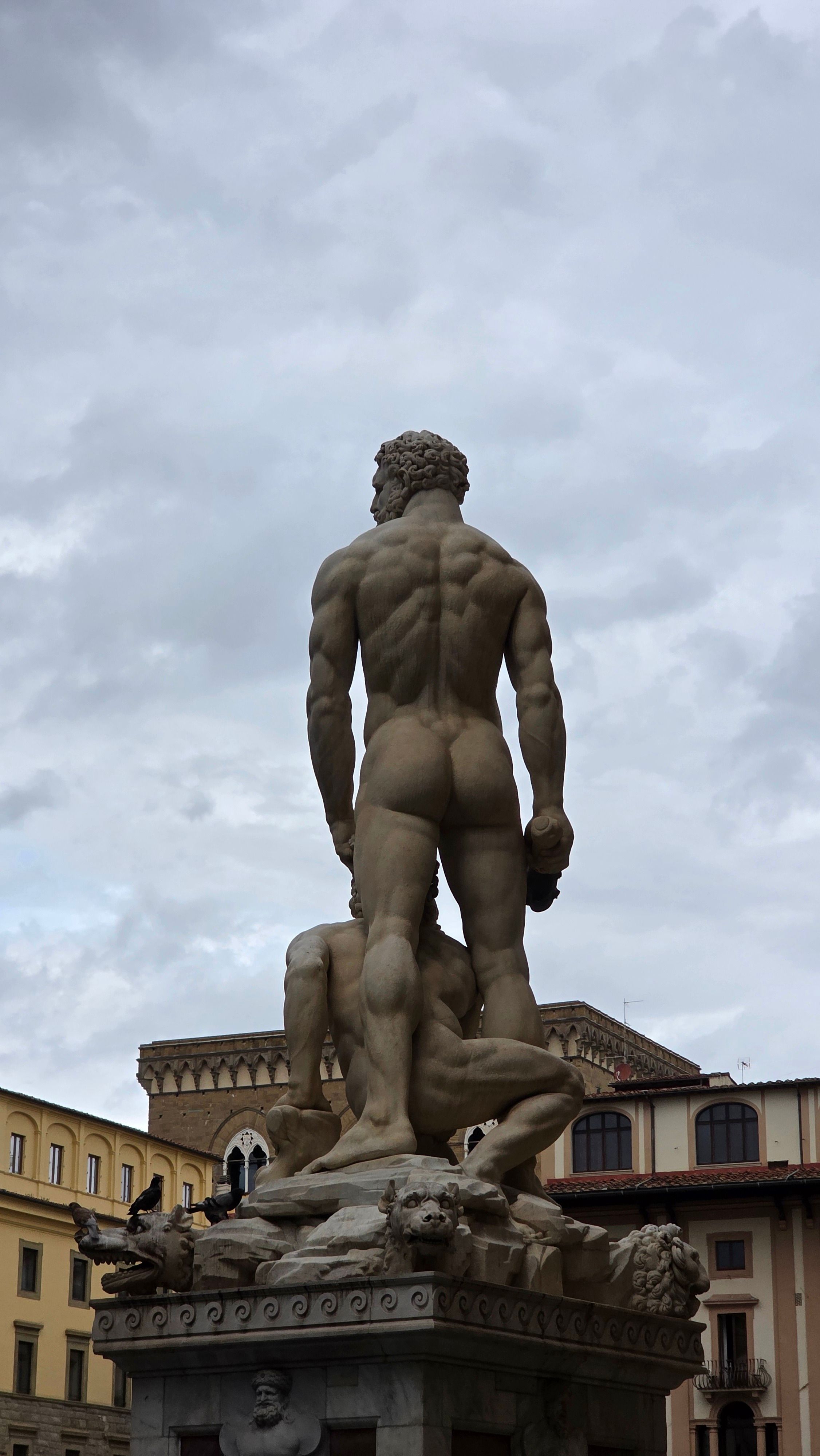 Marble Sculpture of Hercules and Cacus in Florence · Free Stock Photo