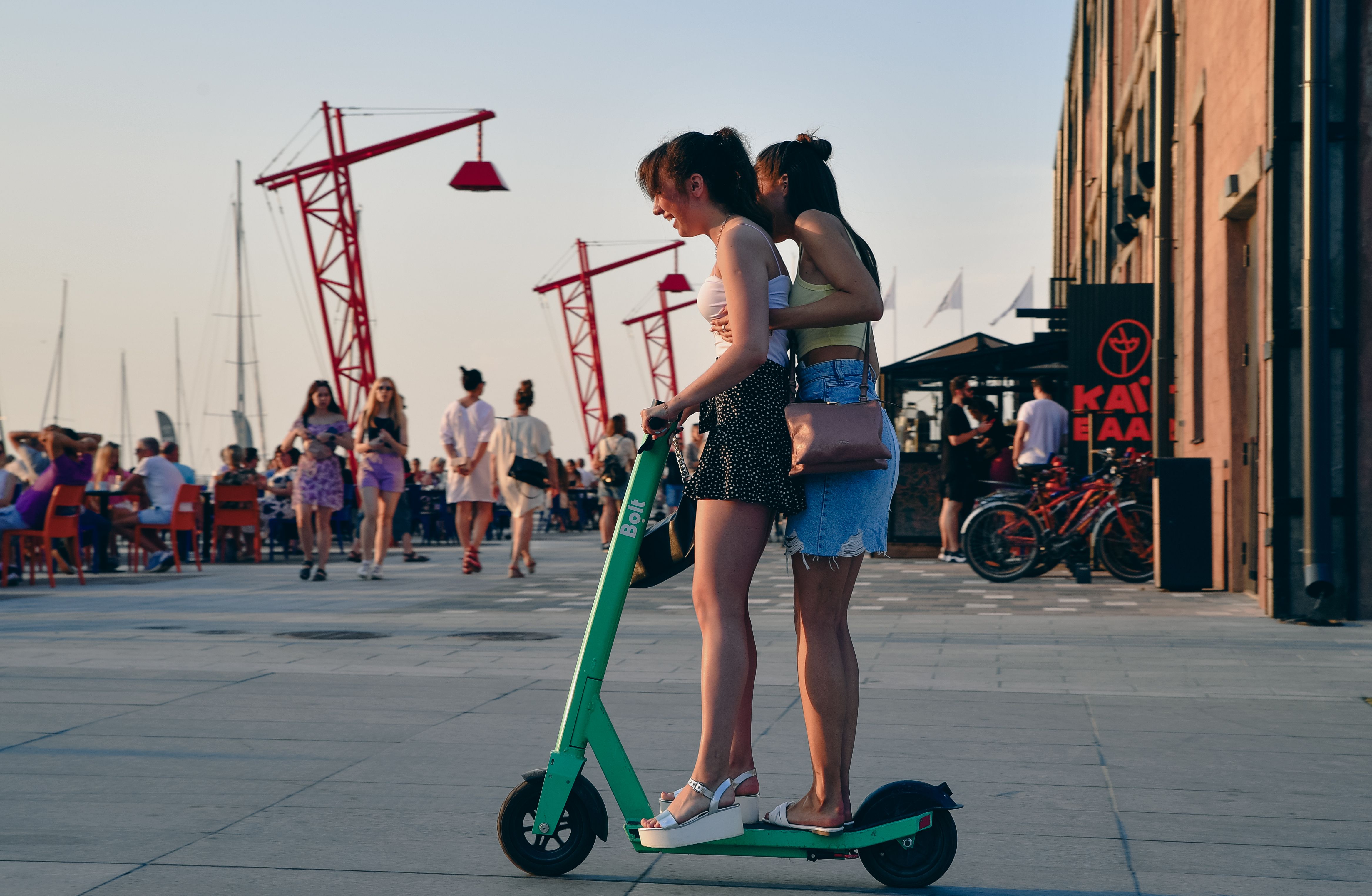 E-scooter in stadsomgeving