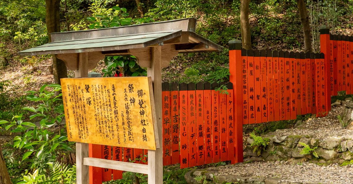 Rustic Asian Signage Traditional Japanese Signage in Kyoto Forest · Free Stock Photo