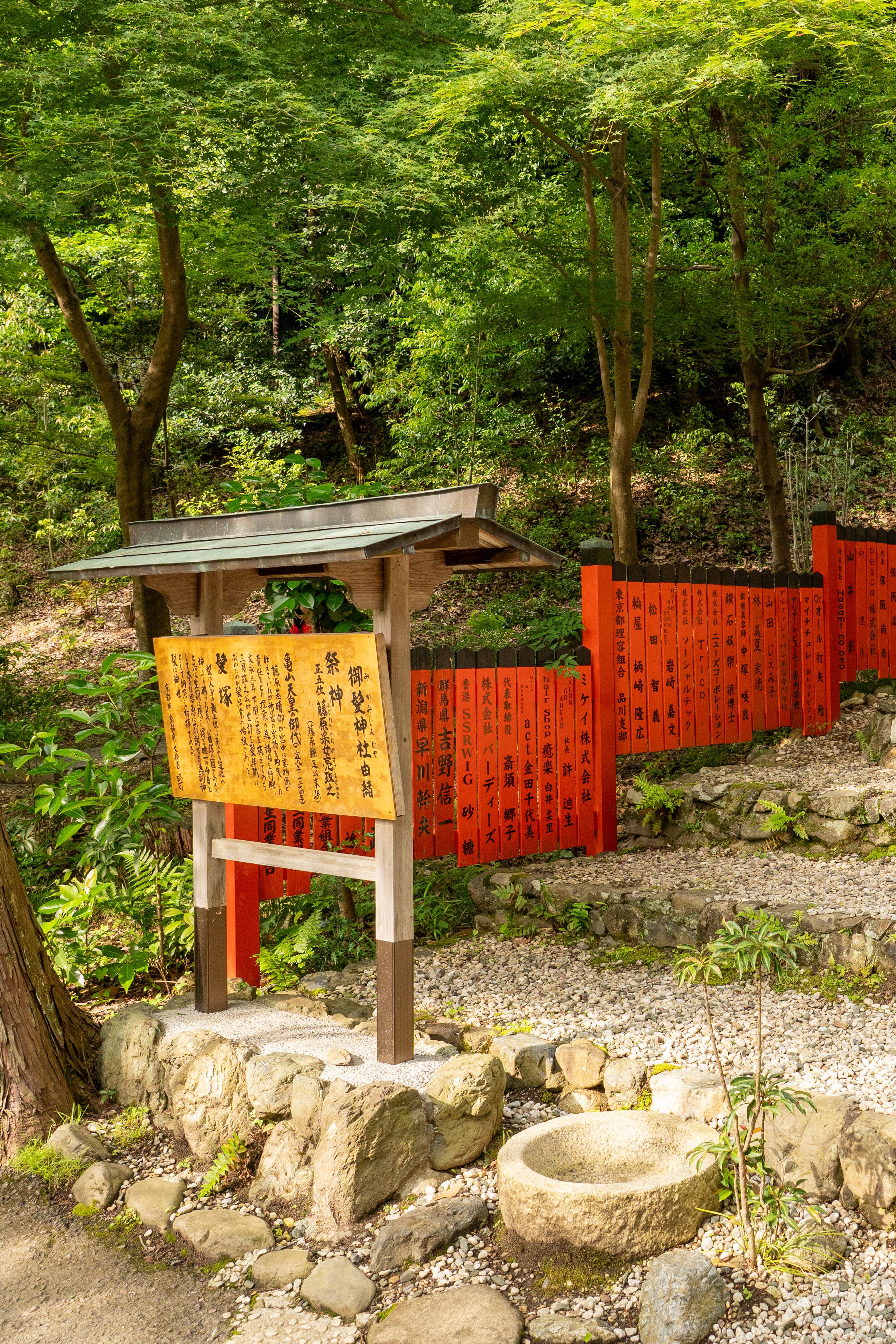 Traditional Japanese Signage in Kyoto Forest · Free Stock Photo