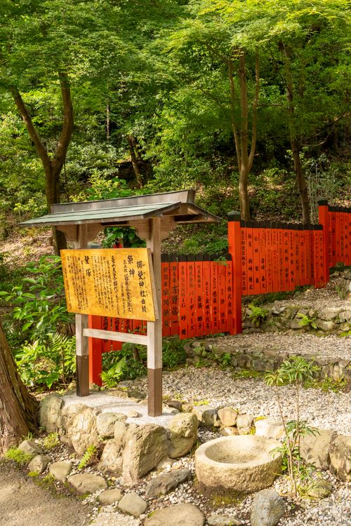 Rustic Asian Signage Traditional Japanese Signage in Kyoto Forest · Free Stock Photo