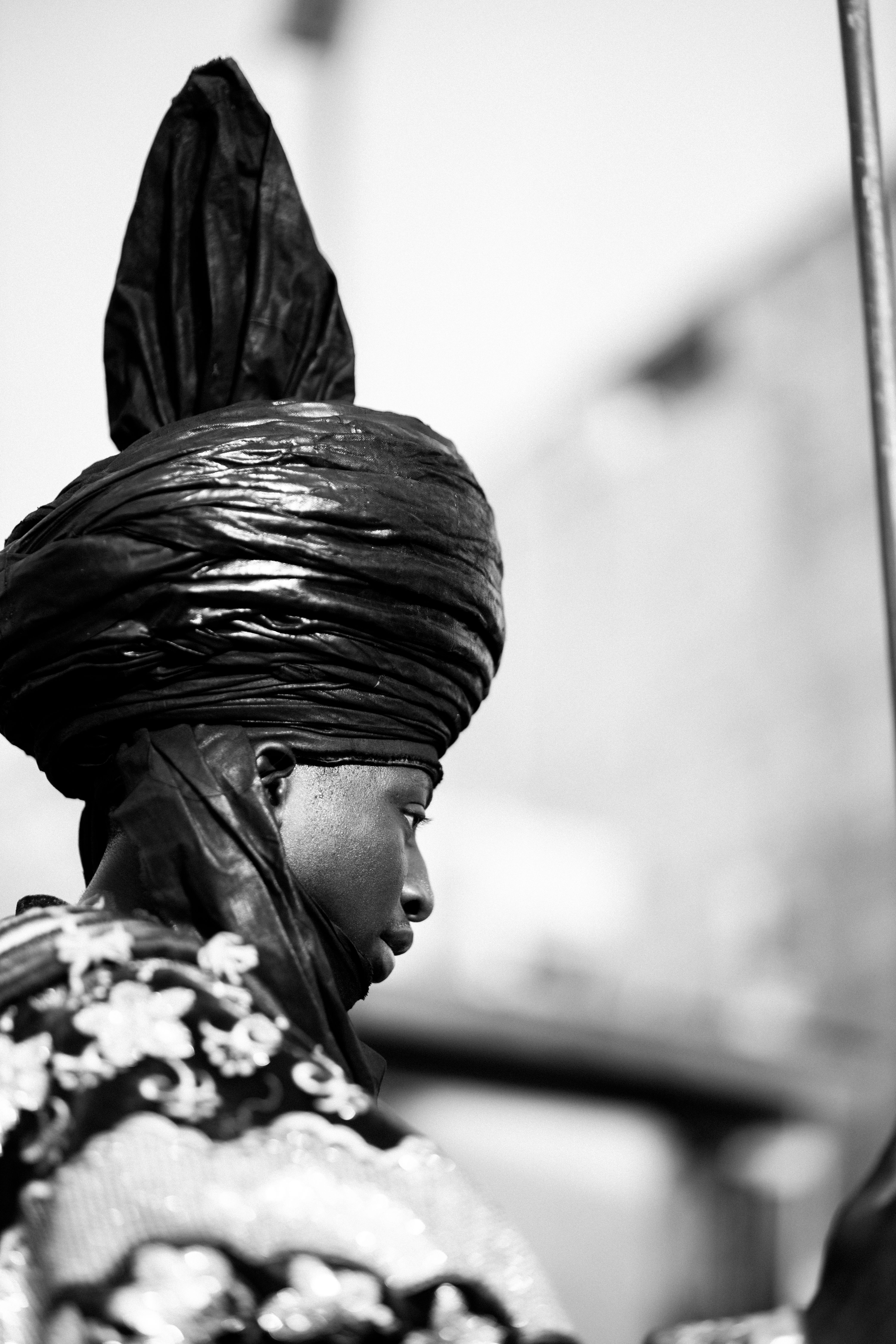 Traditional African Attire in Black and White Portrait · Free Stock Photo