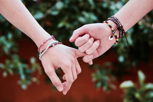 Free Two Person Holding Hands Stock Photo