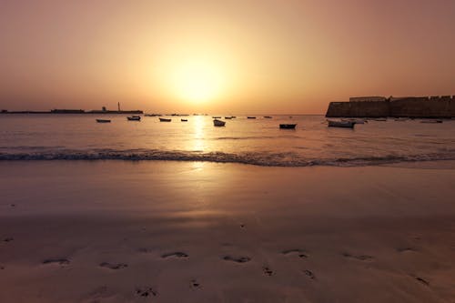 Free stock photo of beach, coast, evening