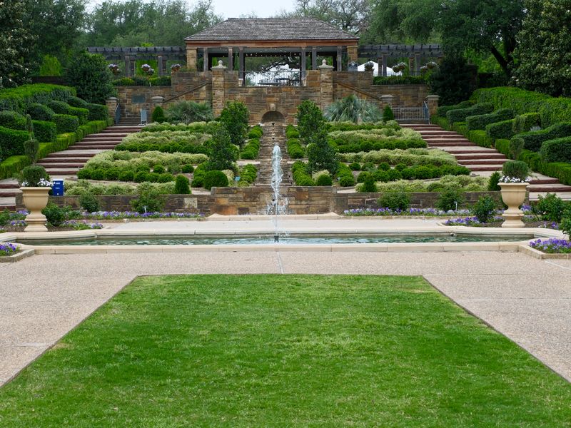 Tiered landscaped garden