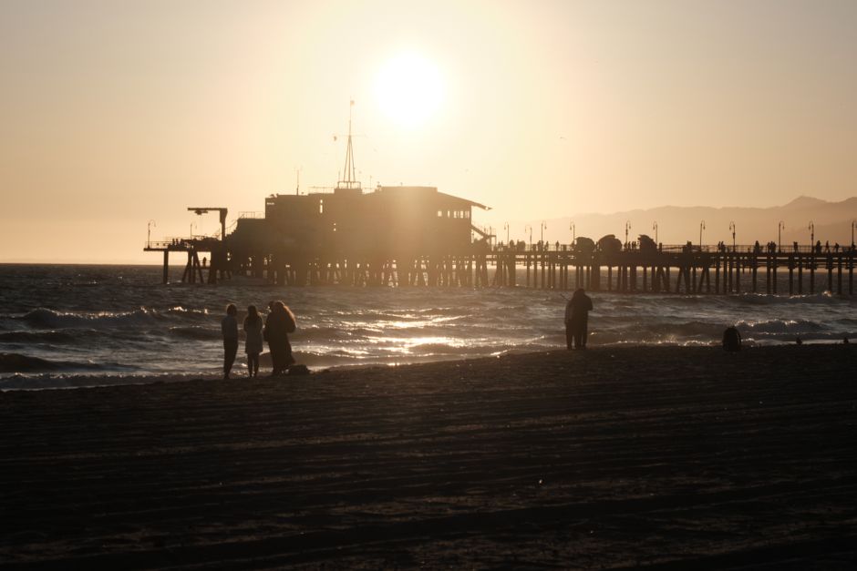 Hollywood felirat és Getty Villa: Tökéletes LA nap – Santa Monica beach pier sunset