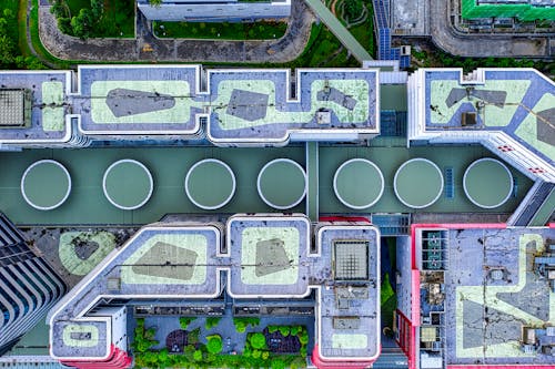 Top View of a Industrial Plant