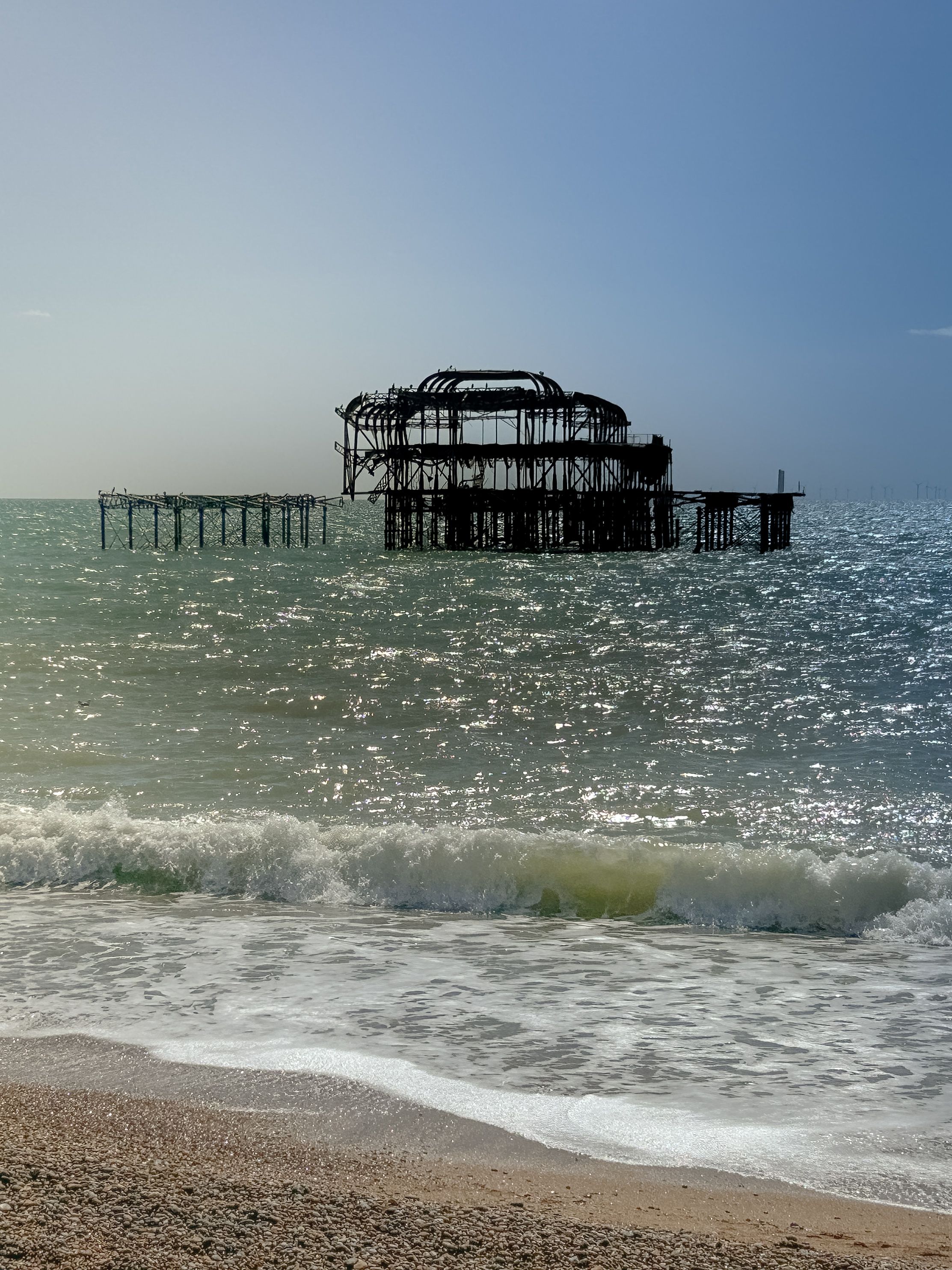 Sunset View of Brighton West Pier Ruins · Free Stock Photo