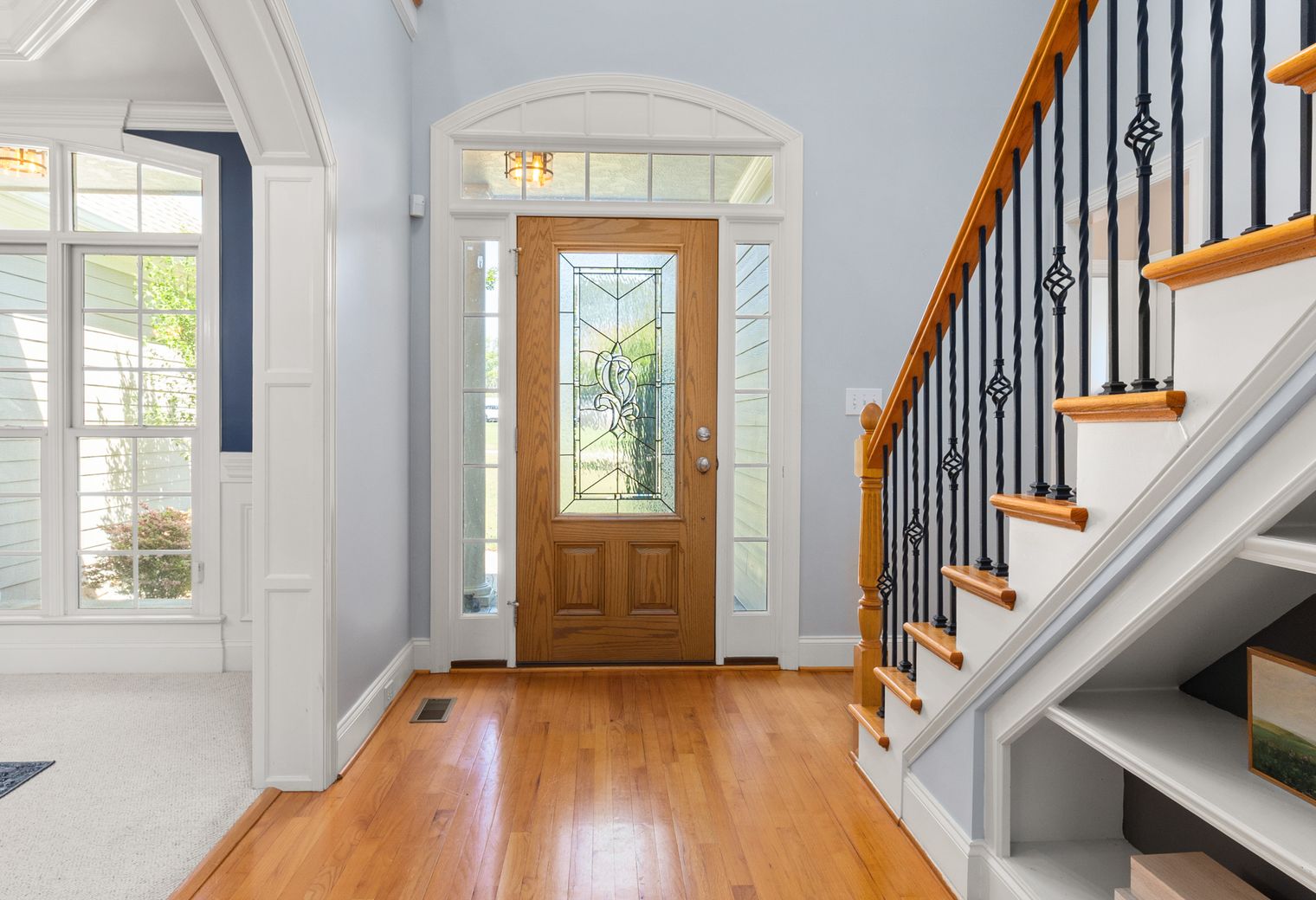 uPVC Spraying in The Burroughs — walls rolled to an even, flat finish