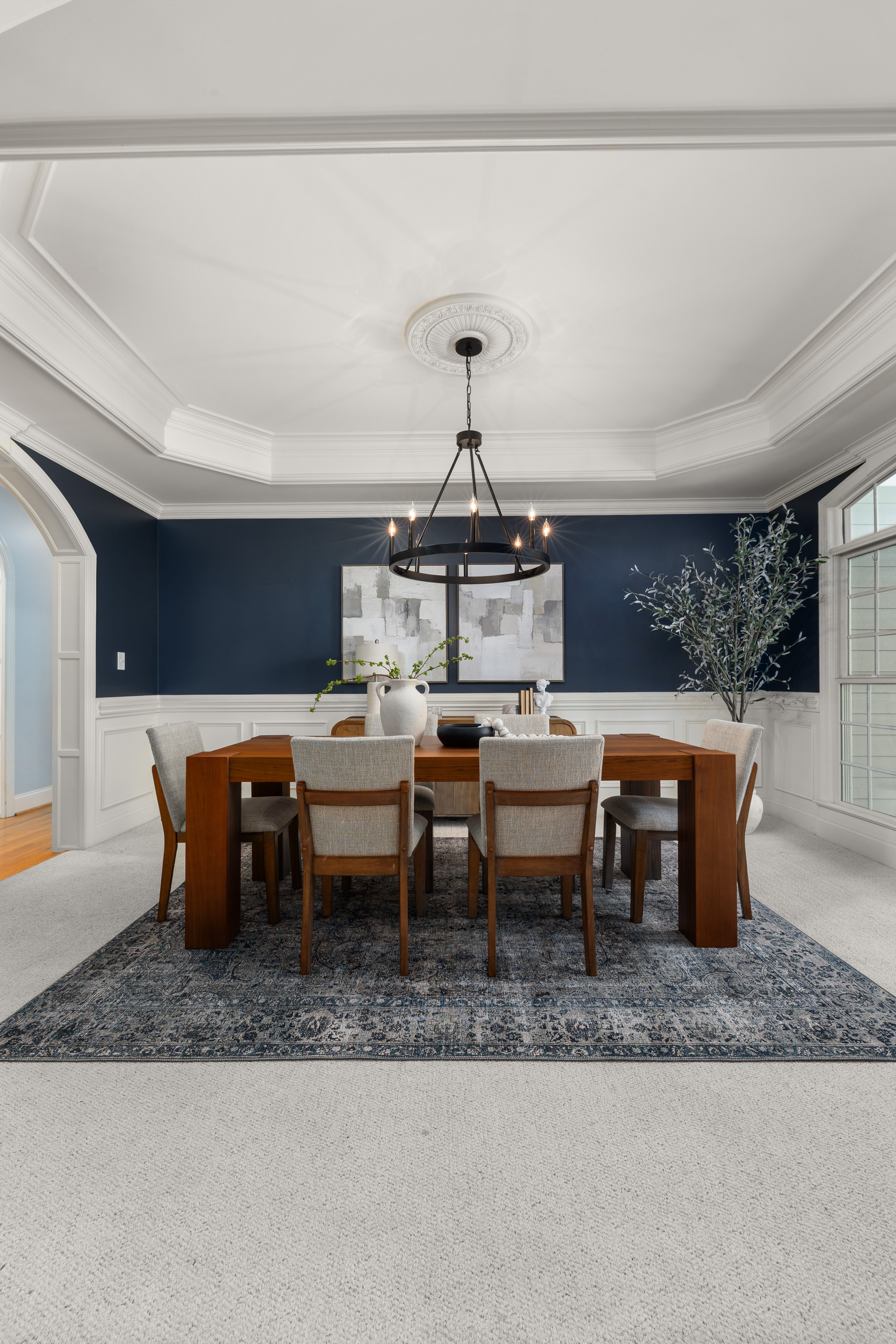 Midnight Navy Dining — painted by PaintKing in Palm Beach