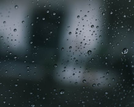 Detailed macro photo capturing water droplets on glass with a moody backdrop.